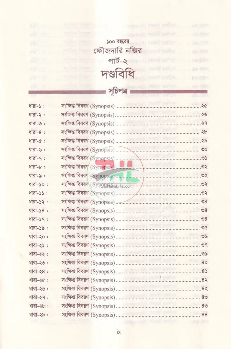 ১০০ বছরের ফৌজদারি নজির দন্ডবিধি (পার্ট ২) Law Books