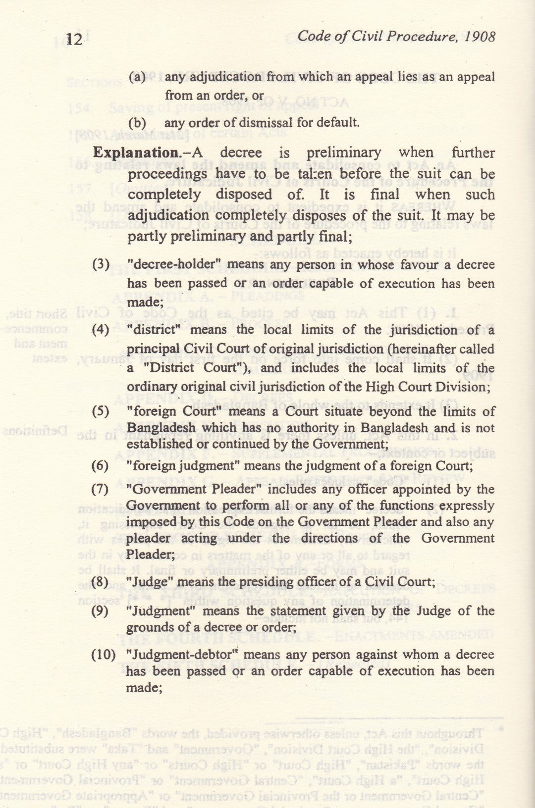 THE CODE OF CIVIL PROCEDURE, 1908