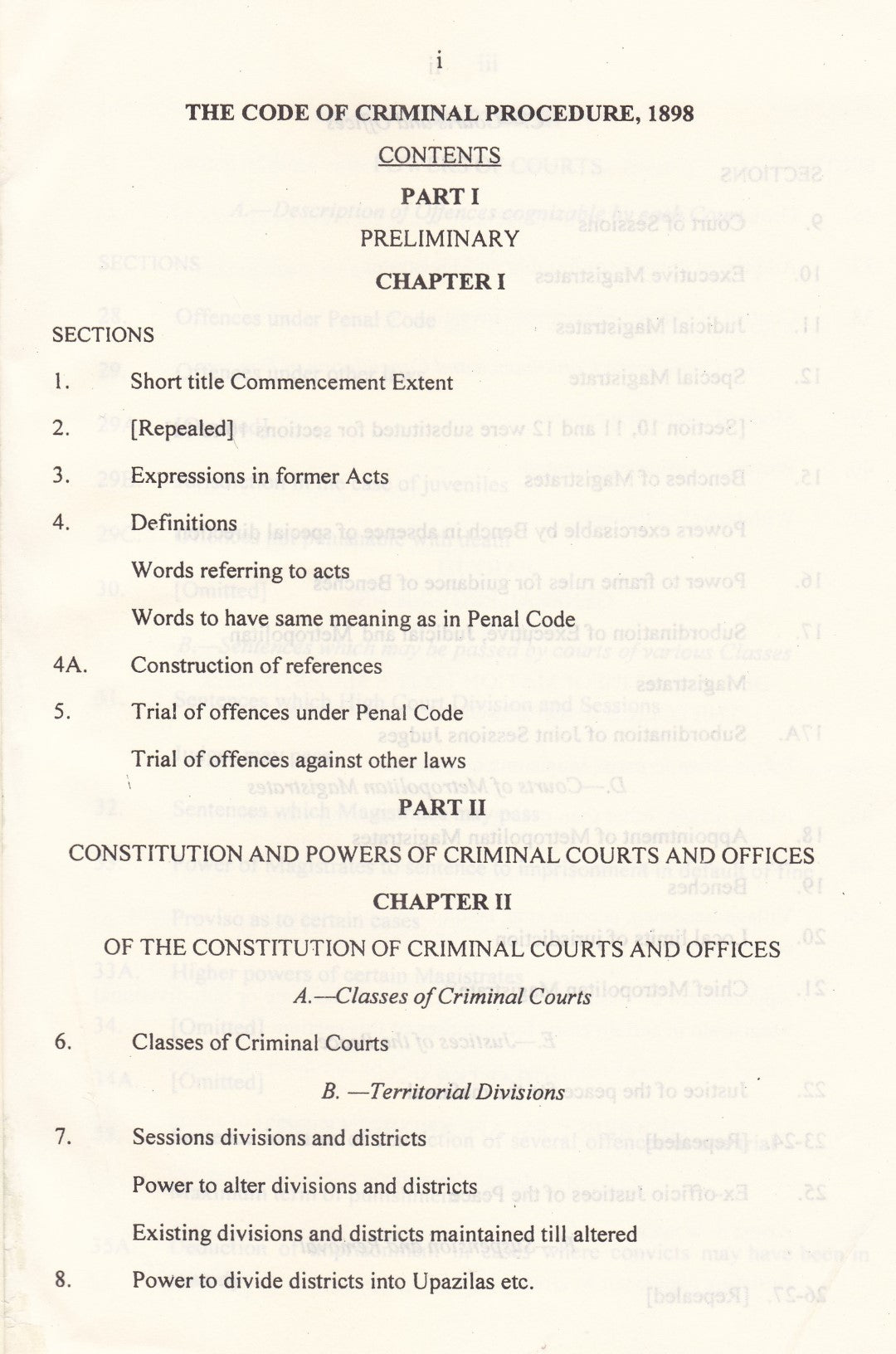 The Code Of Criminal Prpcedure, 1898