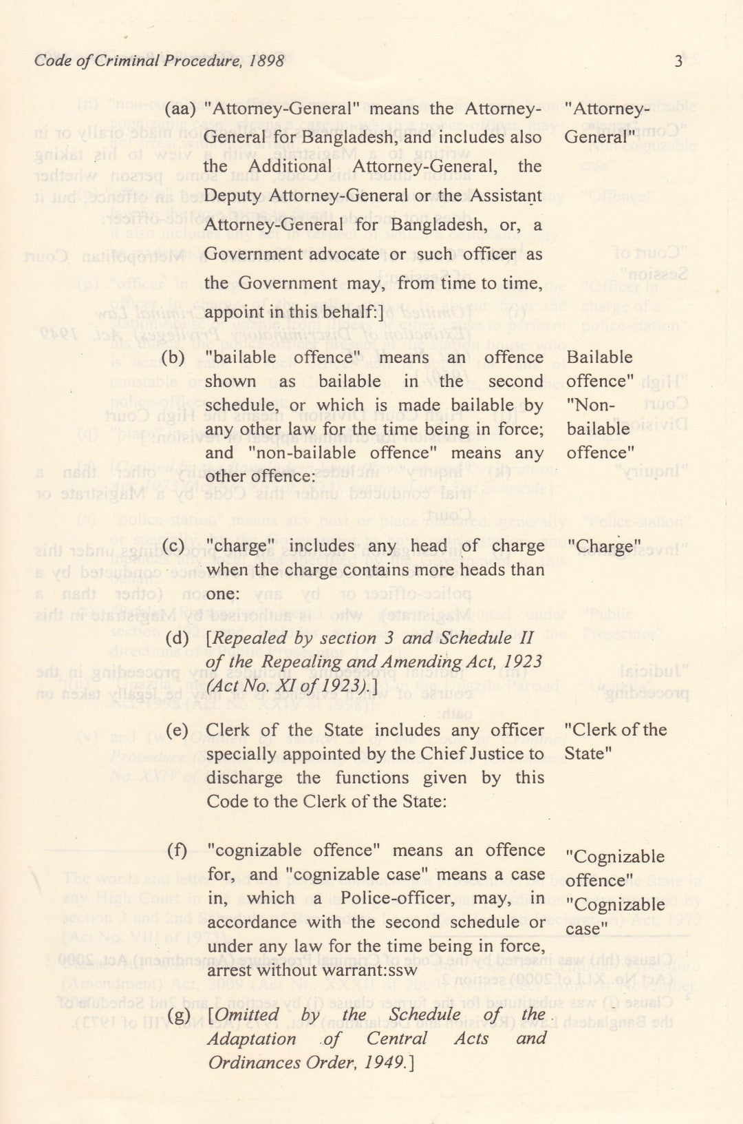 The Code Of Criminal Prpcedure, 1898