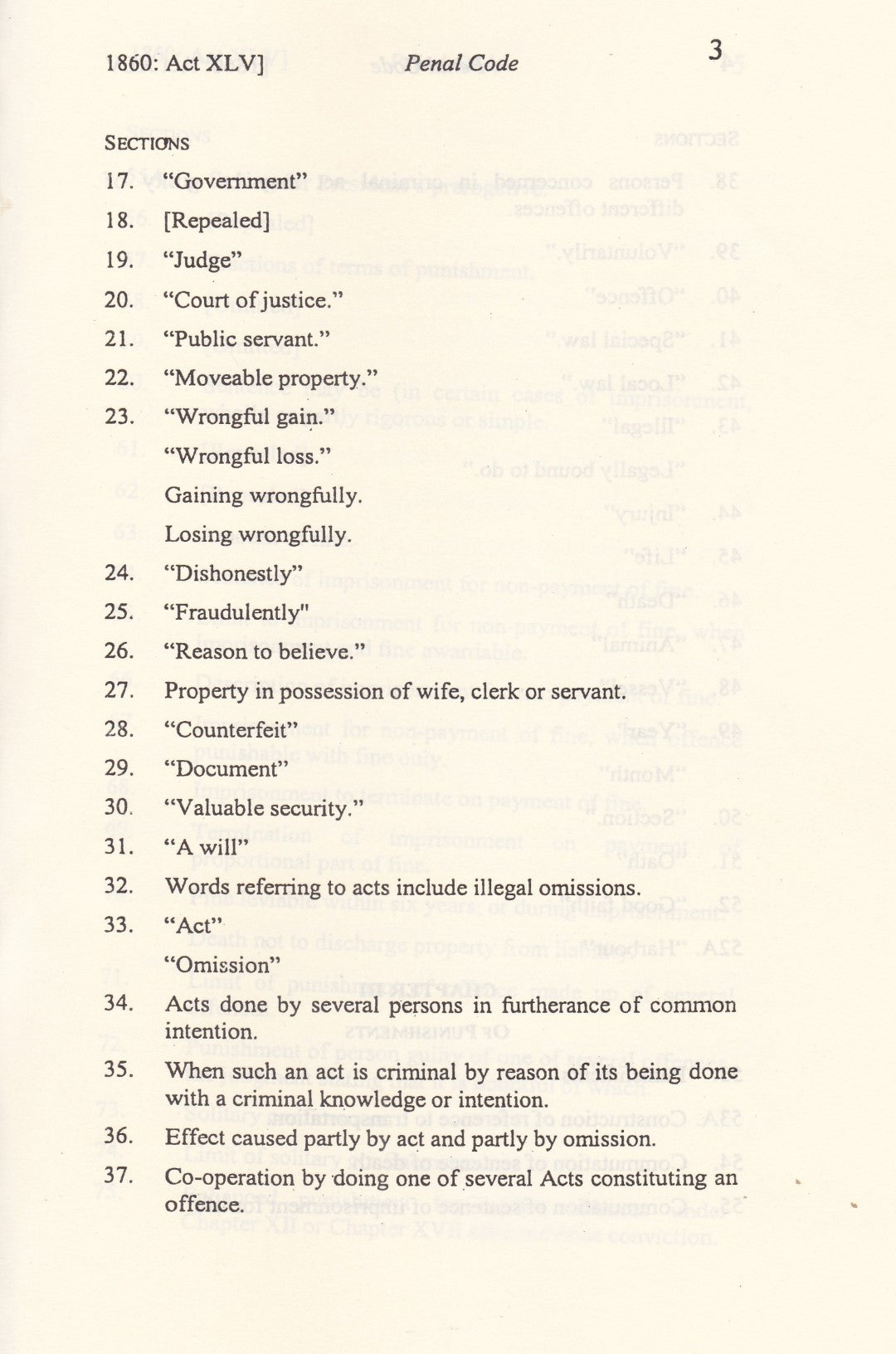 THE PENAL CODE ( Act XLV Of 1860 )