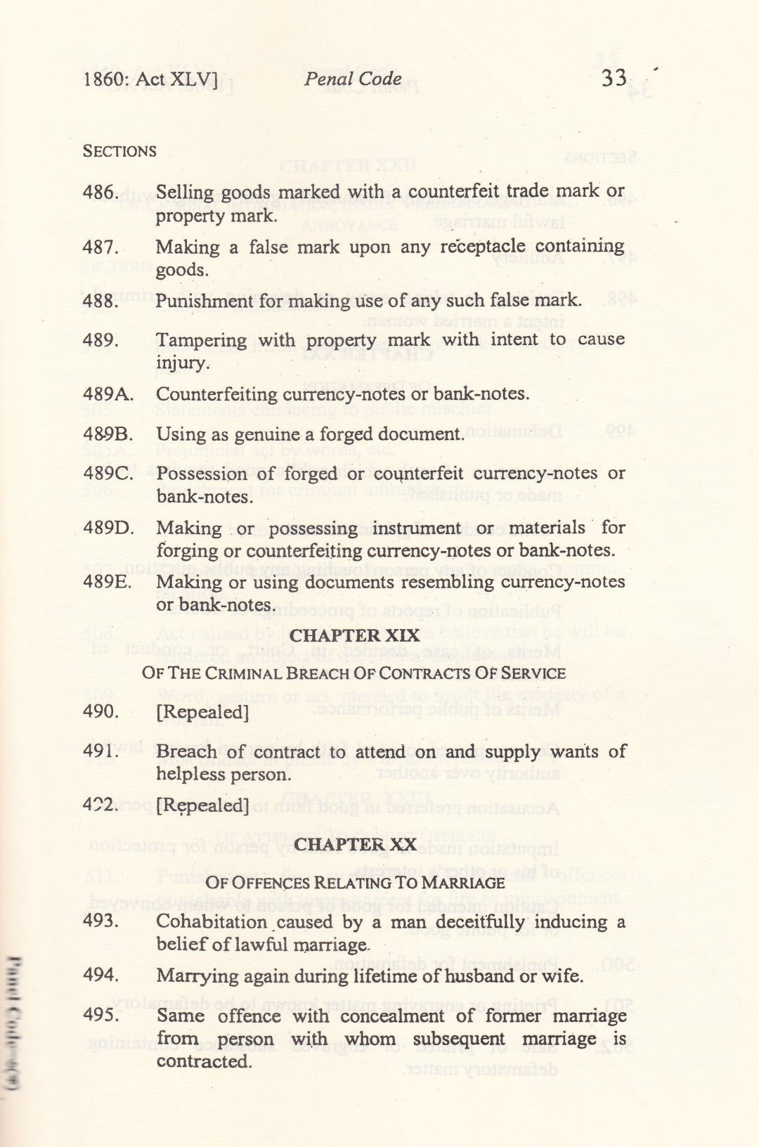 THE PENAL CODE ( Act XLV Of 1860 )