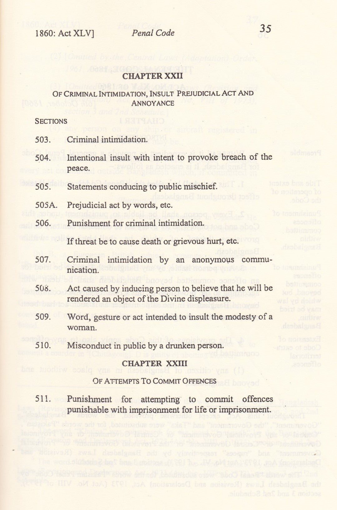 THE PENAL CODE ( Act XLV Of 1860 )