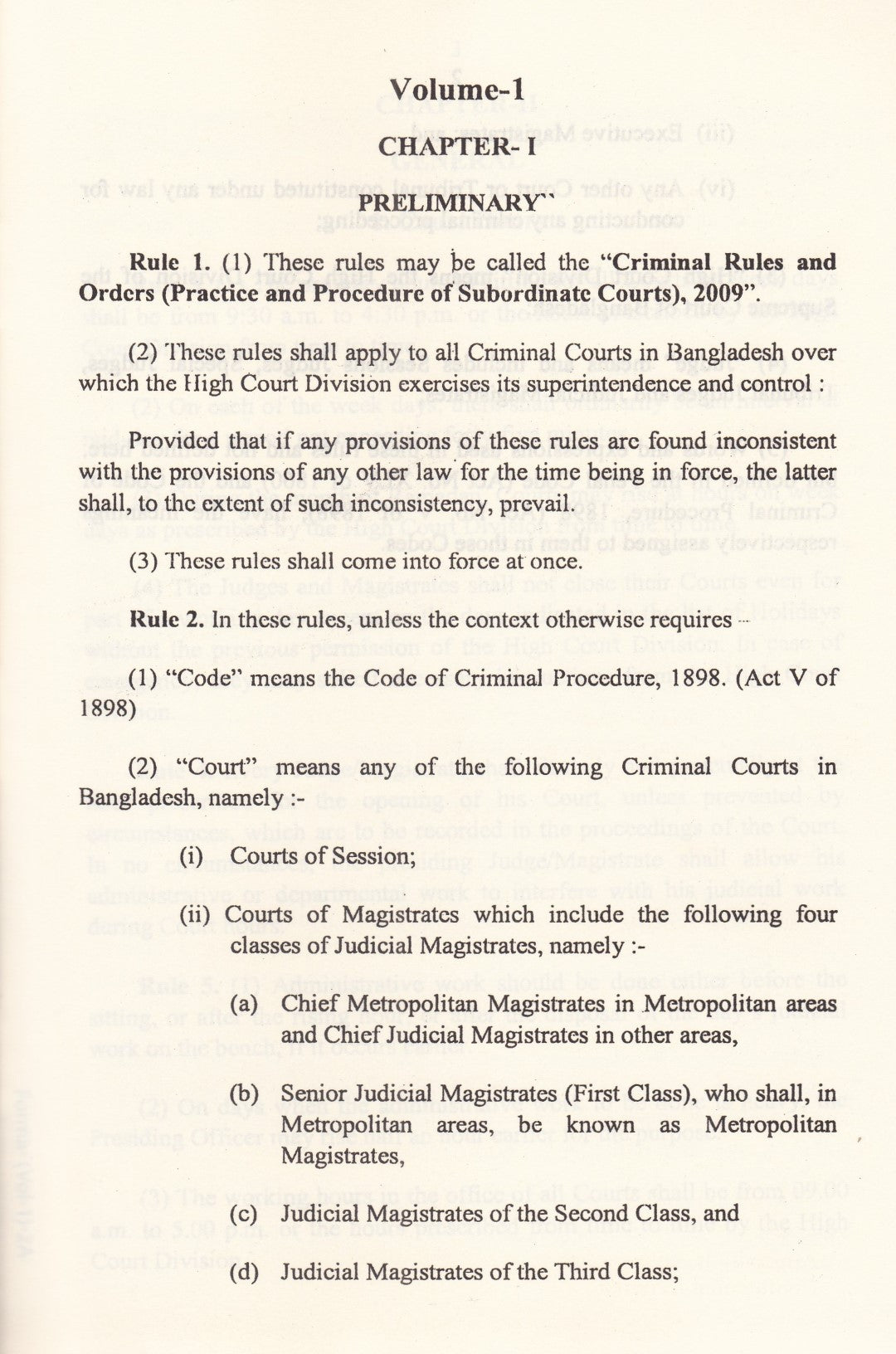 CRIMINAL RULES AND ORDERS ( VOLUME 1-2 )
