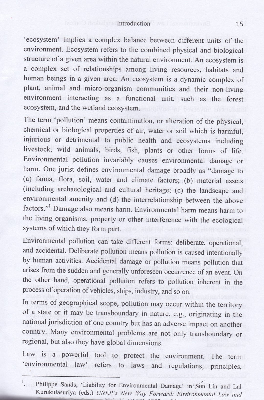 ENVIRONMENTAL LAW GLOBAL AND BANGLADESH CONTEXT