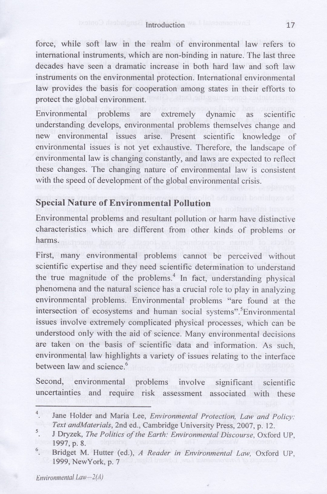 ENVIRONMENTAL LAW GLOBAL AND BANGLADESH CONTEXT