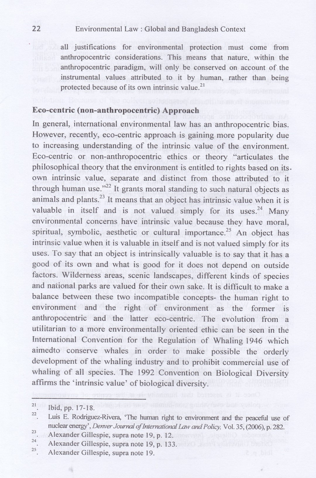 ENVIRONMENTAL LAW GLOBAL AND BANGLADESH CONTEXT