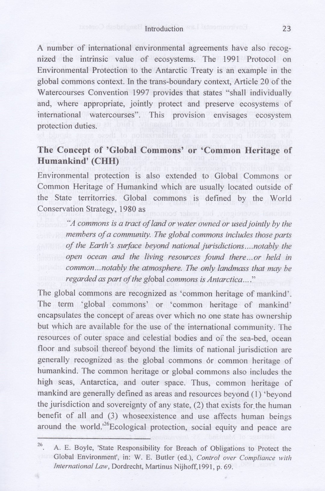 ENVIRONMENTAL LAW GLOBAL AND BANGLADESH CONTEXT