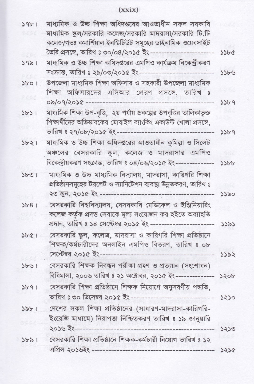 বেসরকারি শিক্ষা প্রতিষ্ঠান আইন ম্যানুয়াল (স্কুল,কলেজ, মাদ্রাসা,কারিগরী ও বিশ্ববিদ্যালয়)