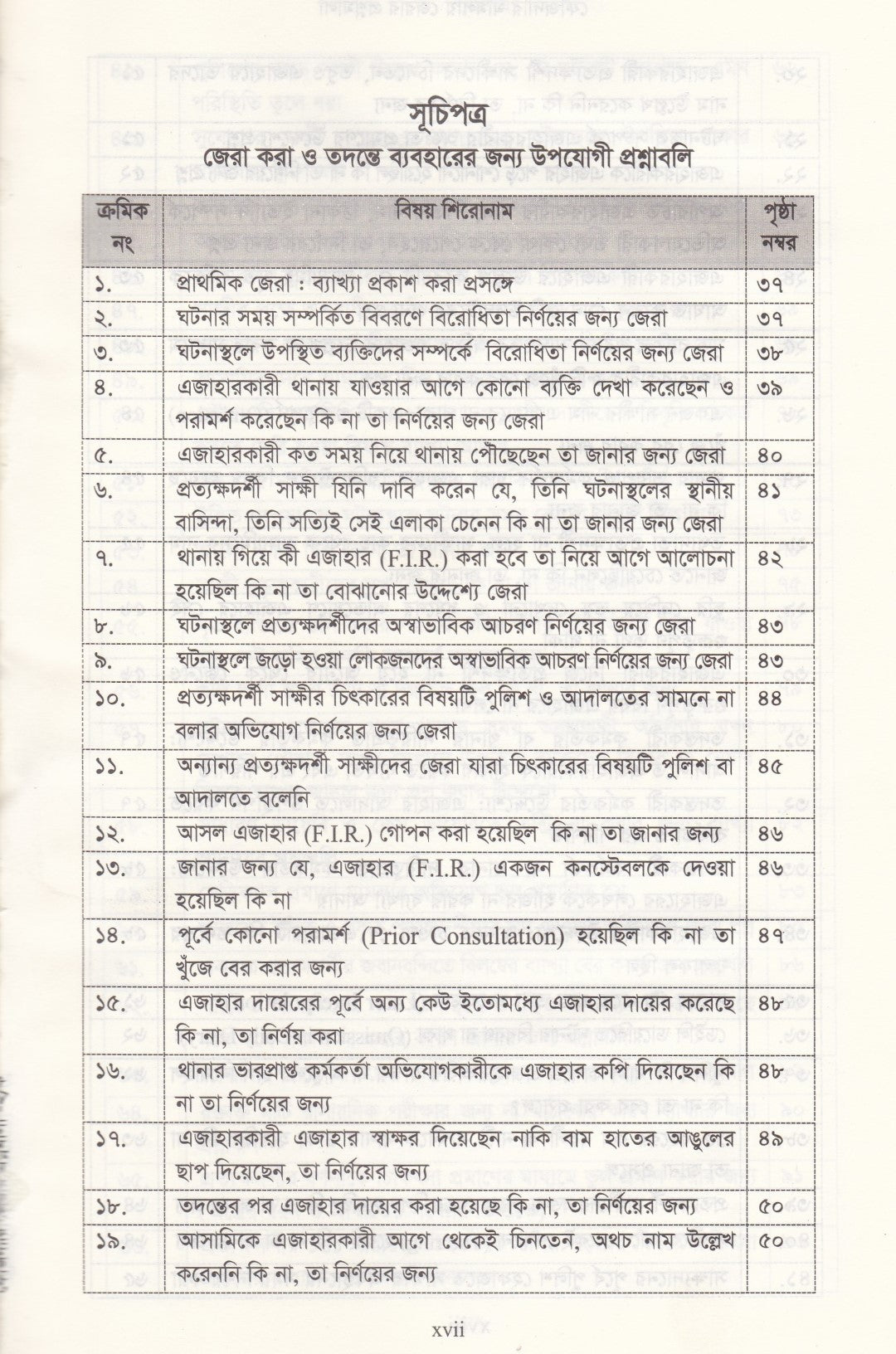 ৪০০০+জেরার প্রশ্ন ফৌজদারি মামলায় জেরা করার প্রশ্নমালা