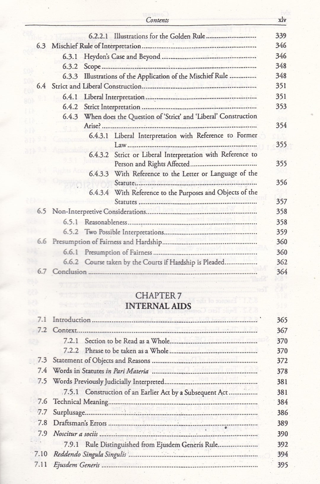 Interpretation of Statutes