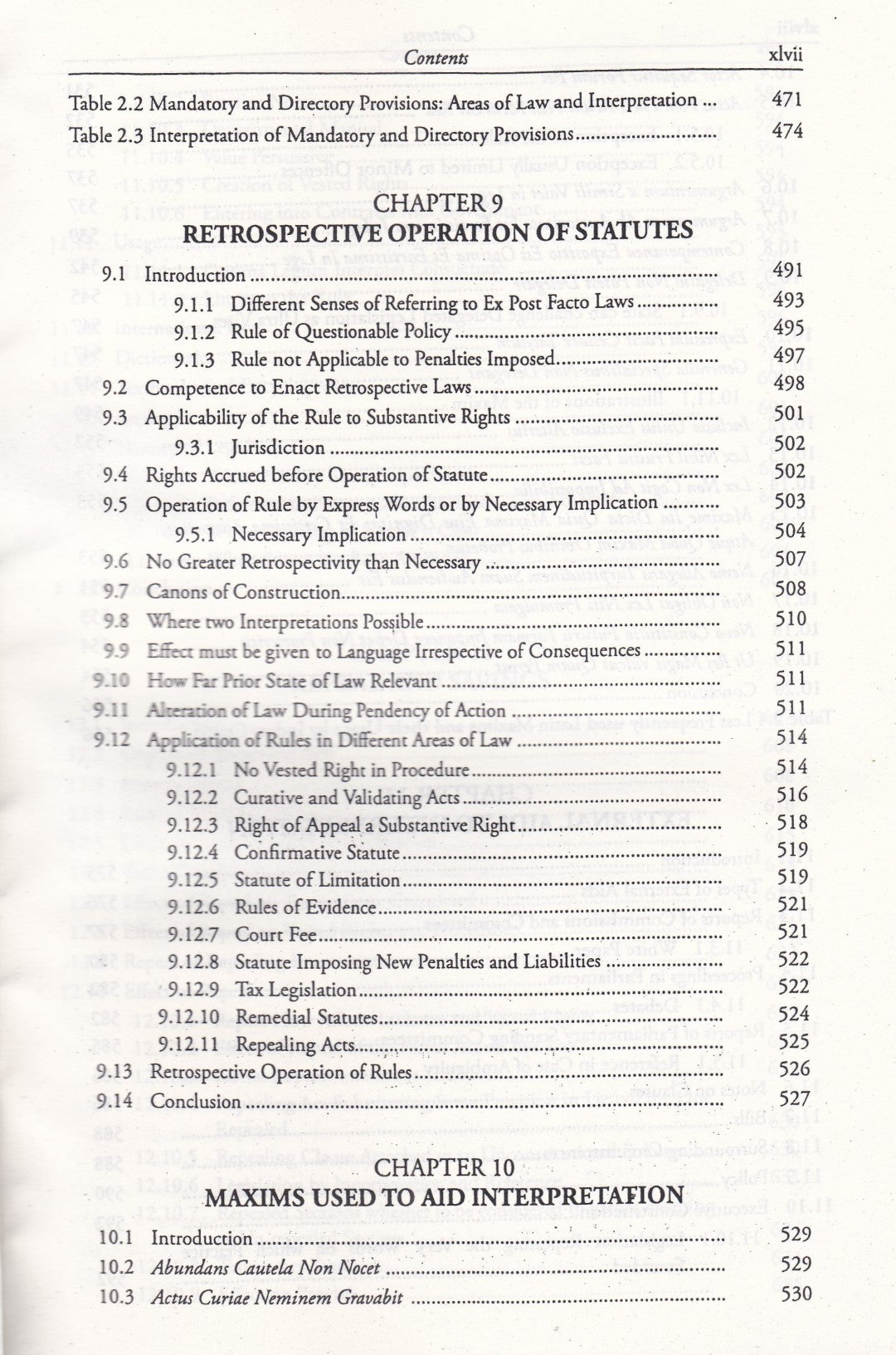 Interpretation of Statutes