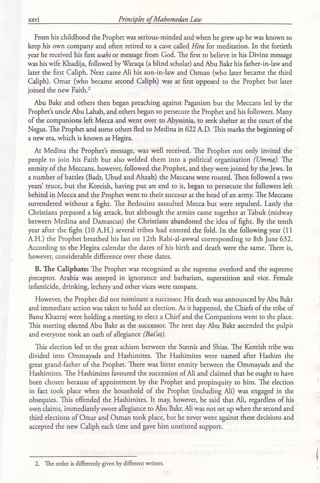 Principles Of Mahomedan Law