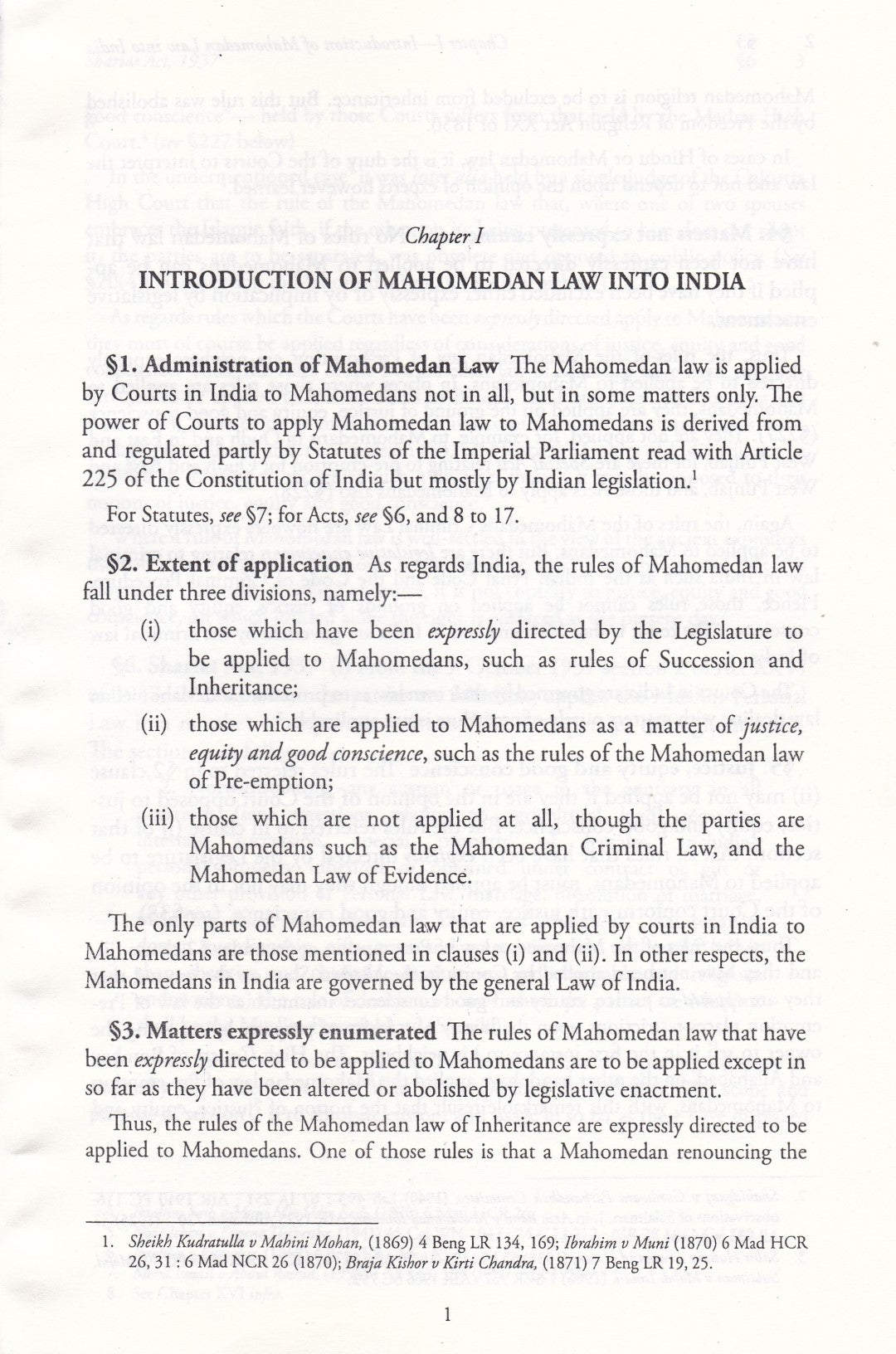 Principles Of Mahomedan Law