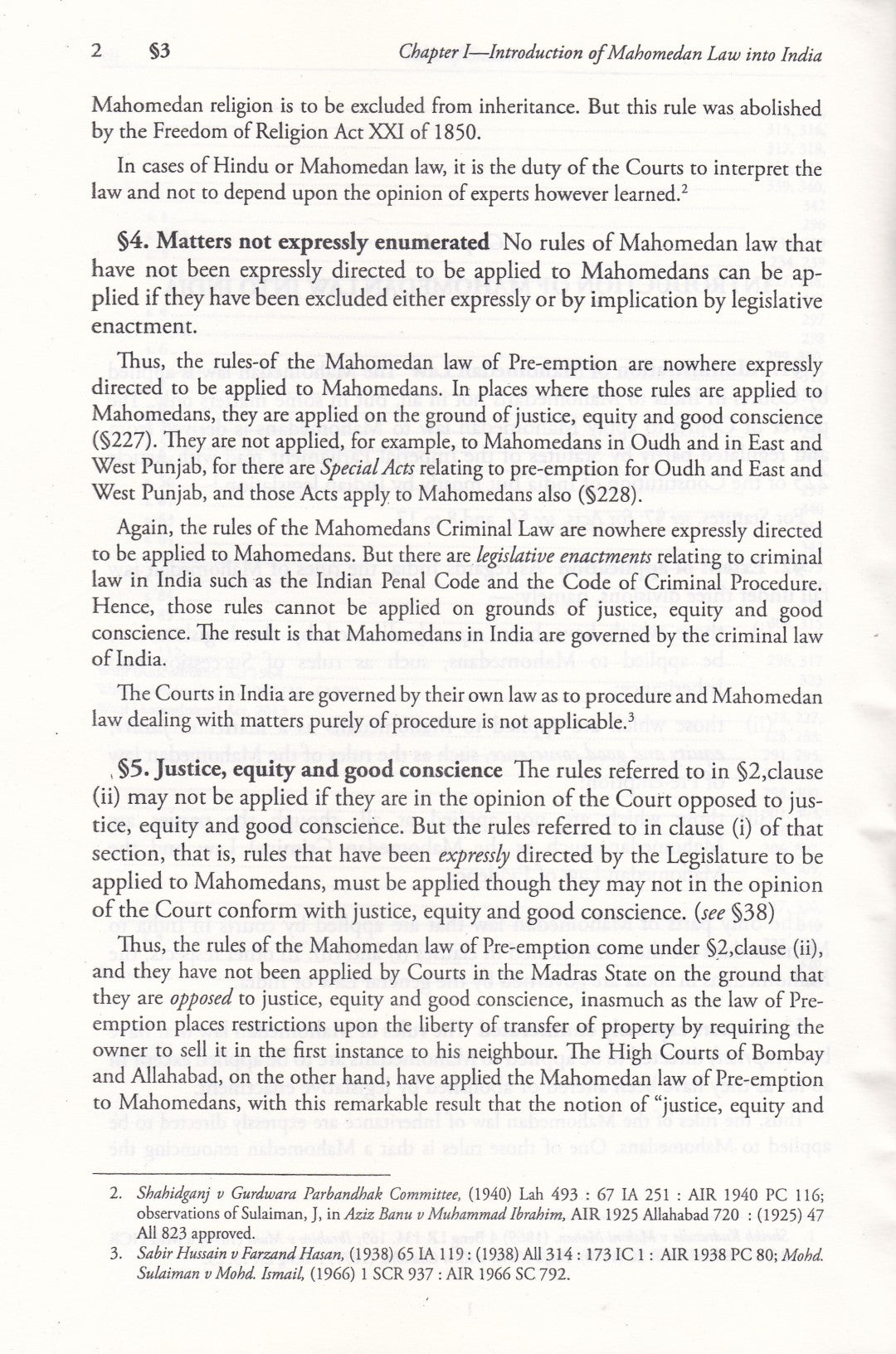 Principles Of Mahomedan Law