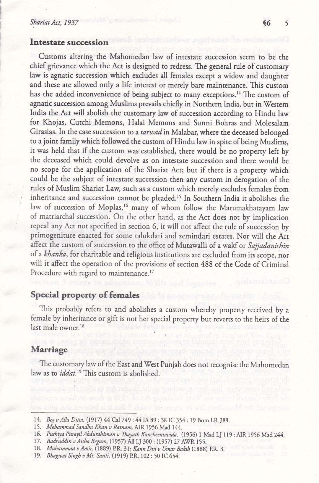 Principles Of Mahomedan Law