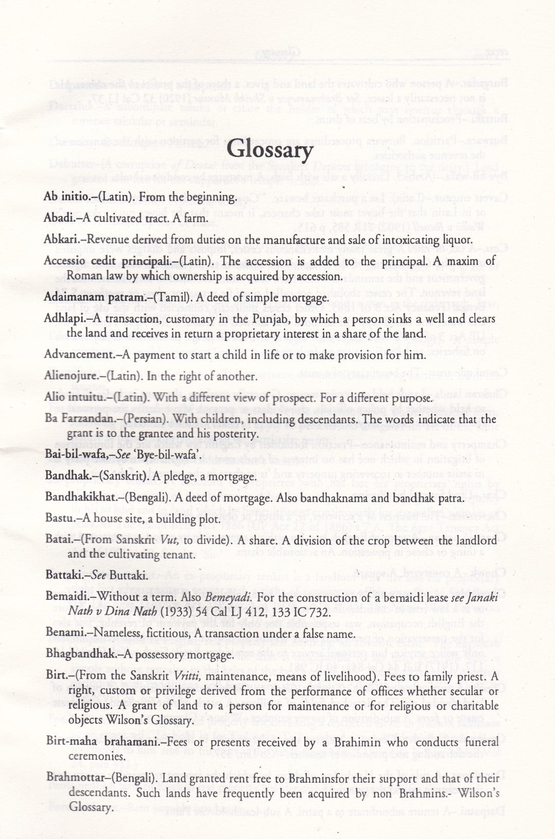 The Transfer of Property Act