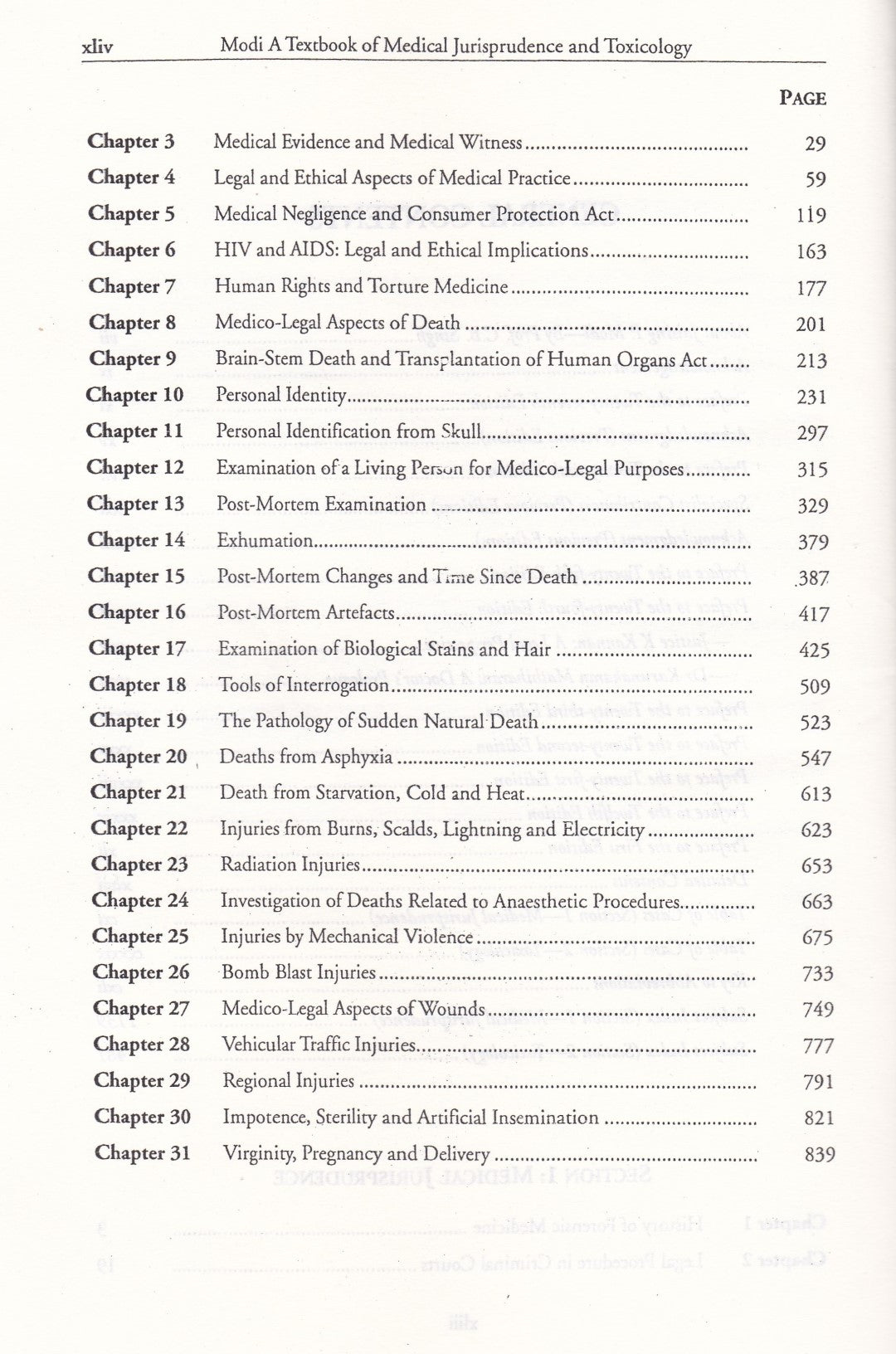 Medical Jurisprudence and  Toxicology