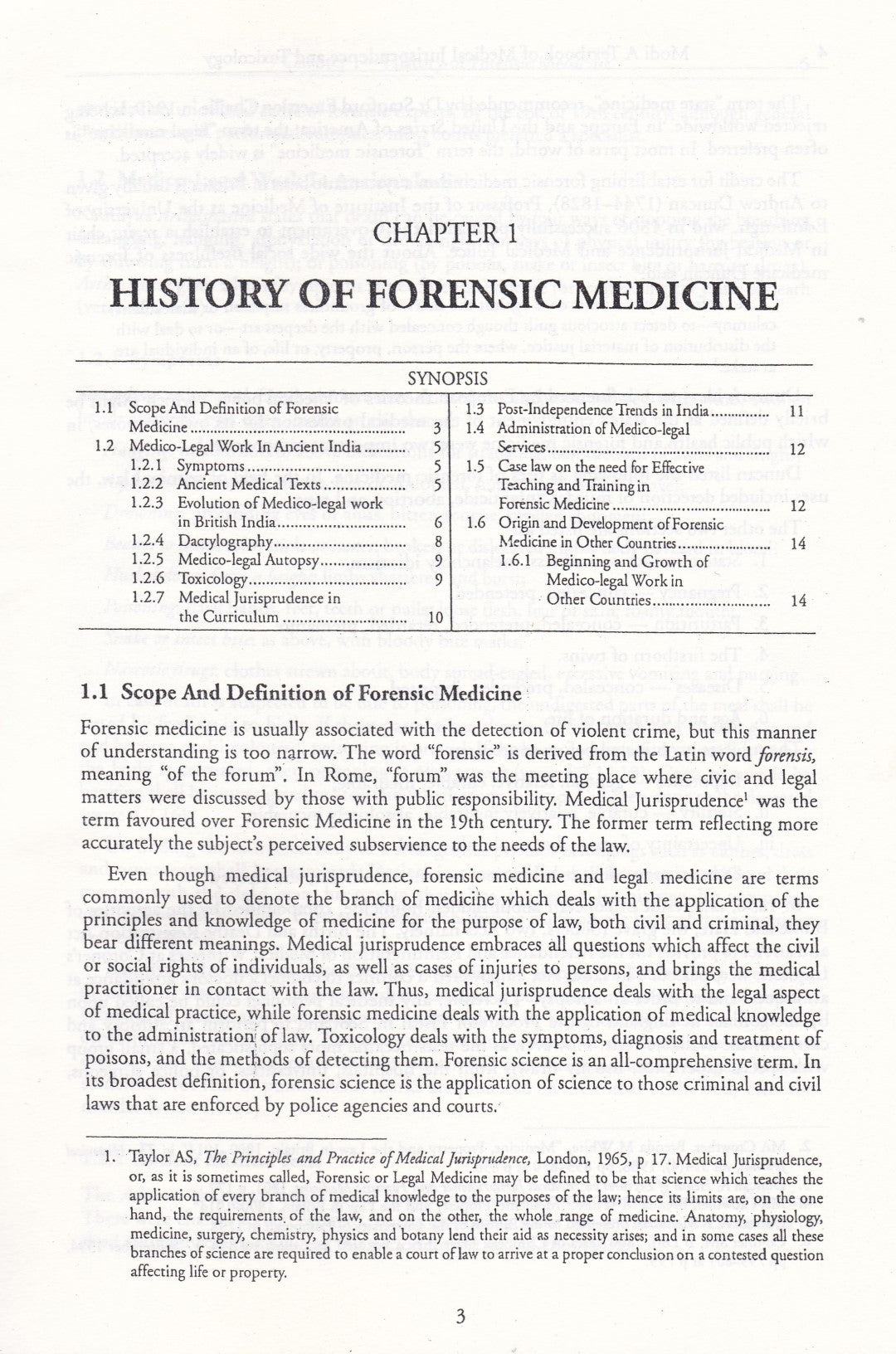 Medical Jurisprudence and  Toxicology