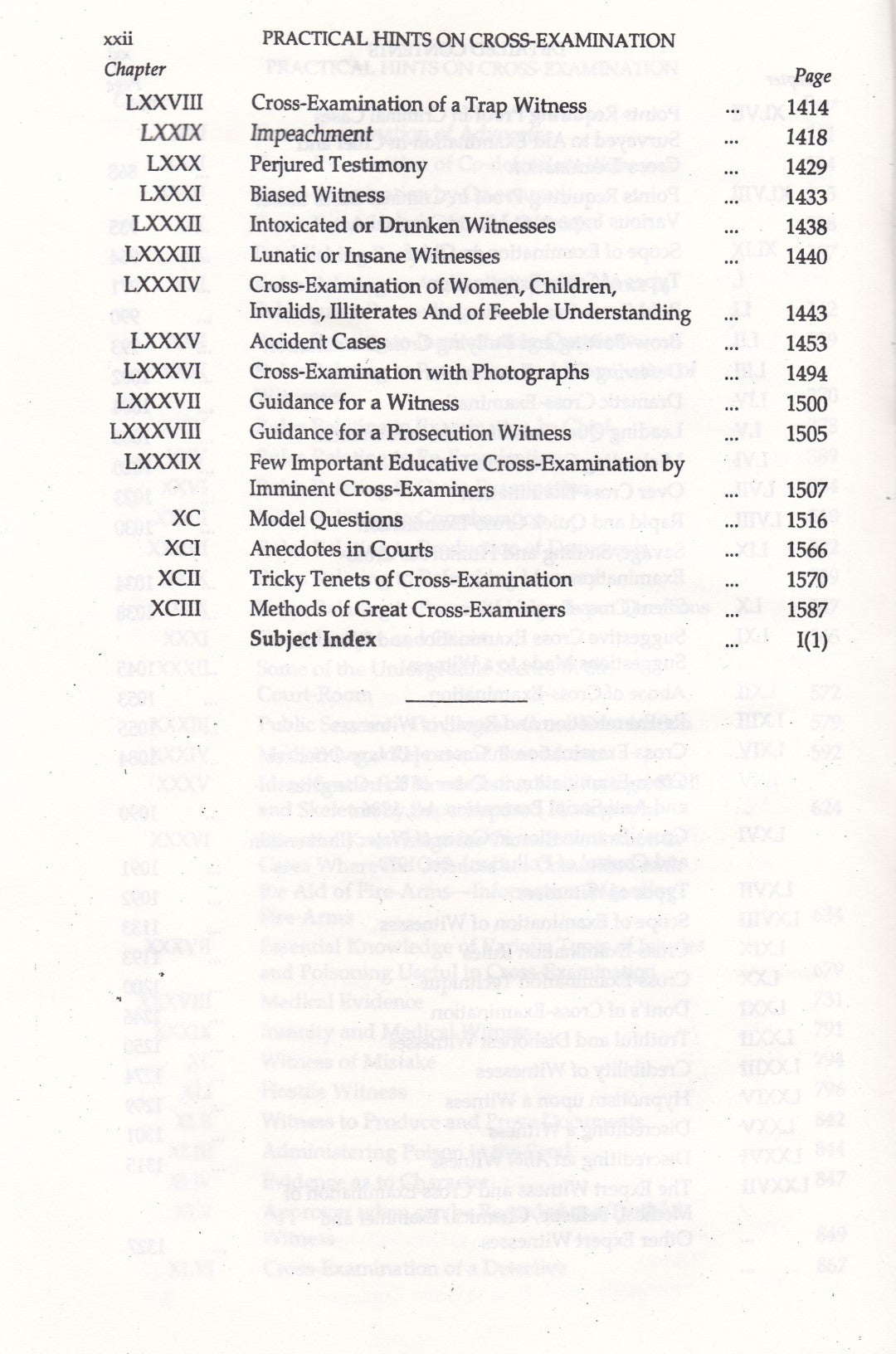 Practical Hints On Cross Examination