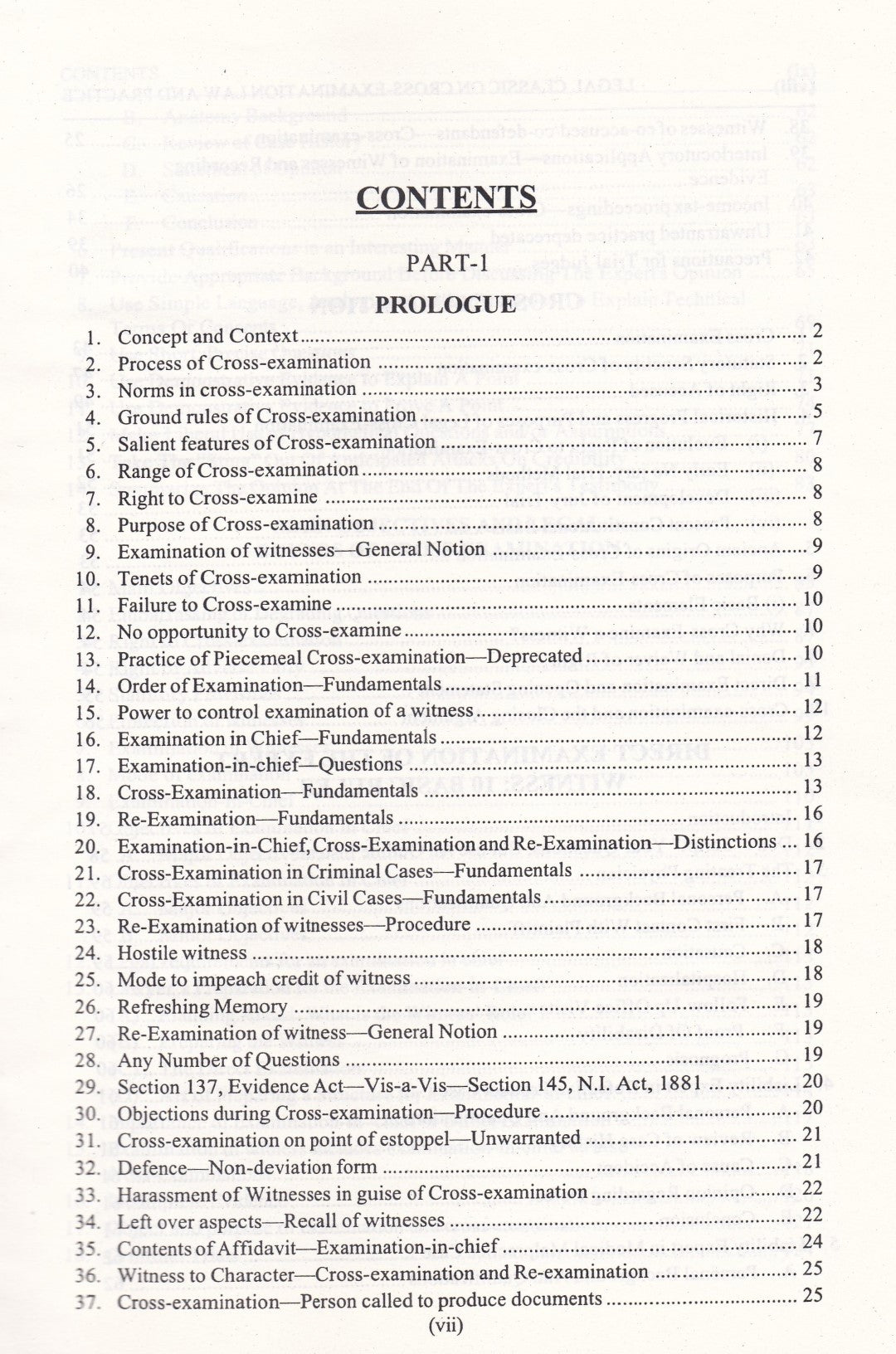 Cross Examination Law And Practice