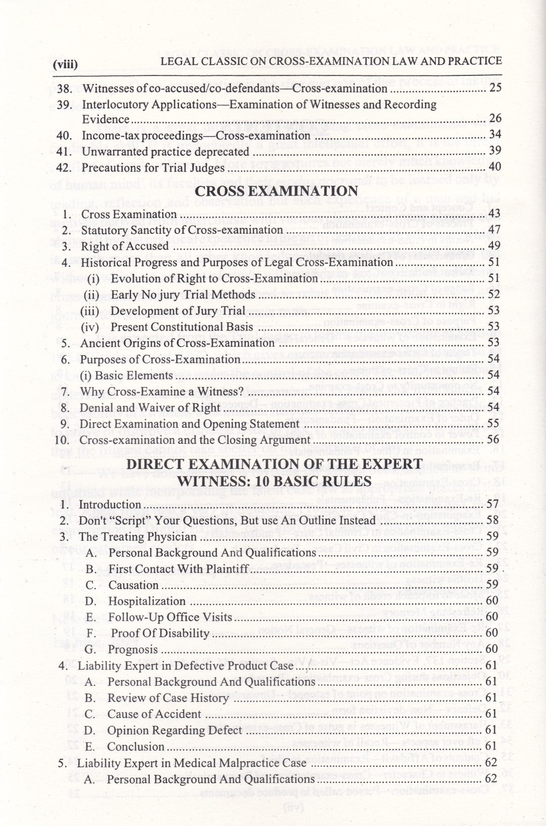 Cross Examination Law And Practice