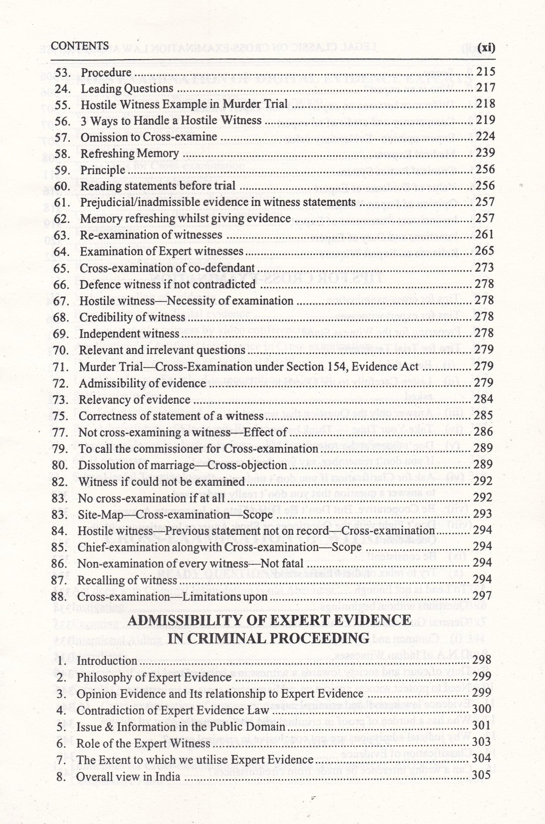 Cross Examination Law And Practice
