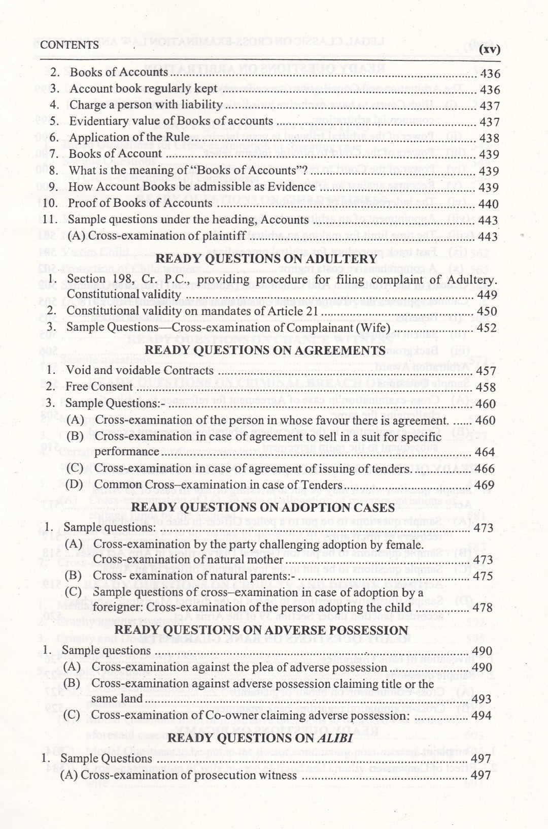 Cross Examination Law And Practice