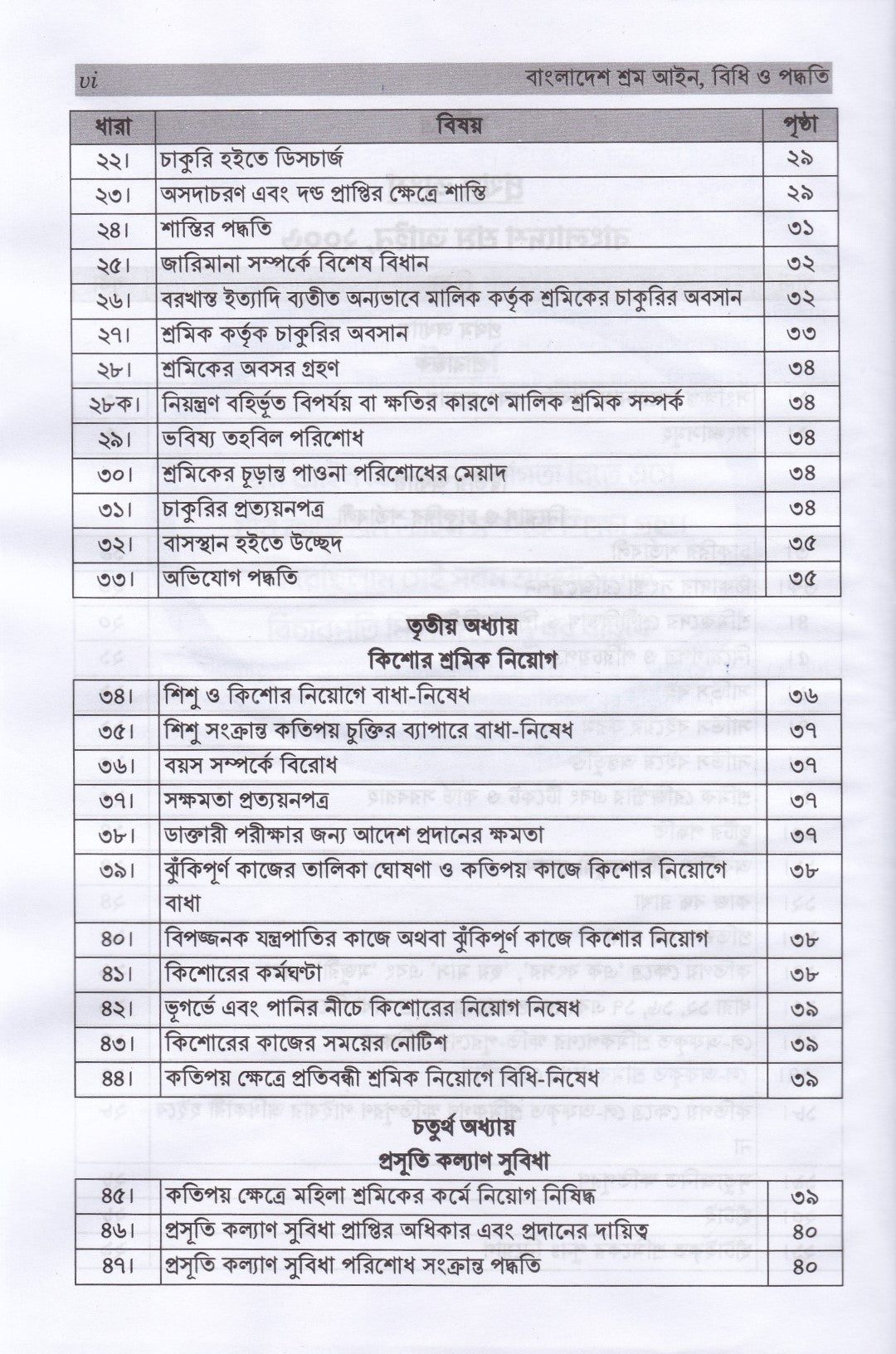 শ্রম আইন, বিধি ও পদ্ধতি (নভেম্বর-২০২৫)