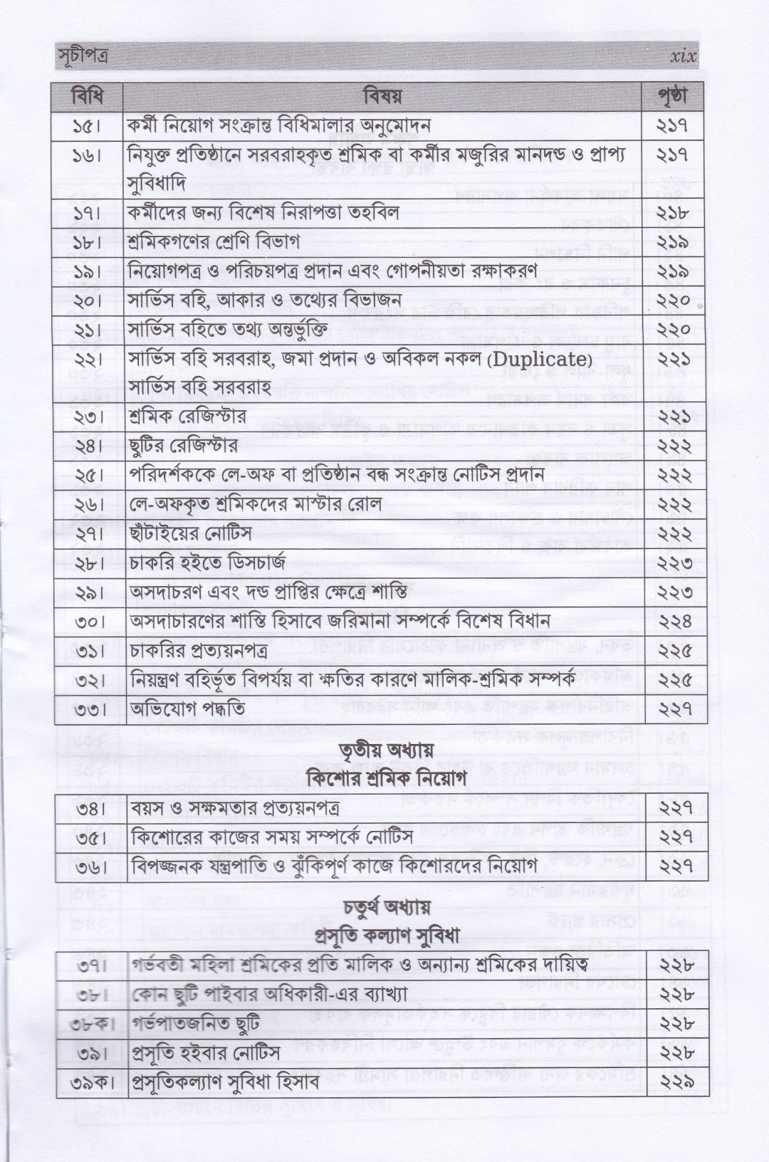 শ্রম আইন, বিধি ও পদ্ধতি (নভেম্বর-২০২৫)