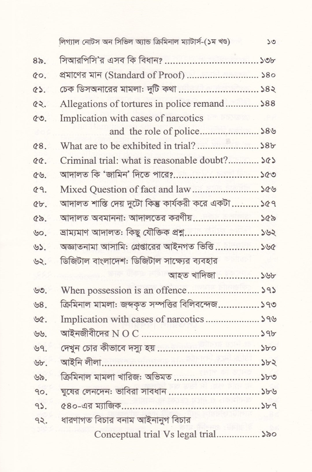 লিগ্যাল নোটস অন সিভিল অ্যান্ড ক্রিমিনাল ম্যাটার্স ১ম-২য় খণ্ড