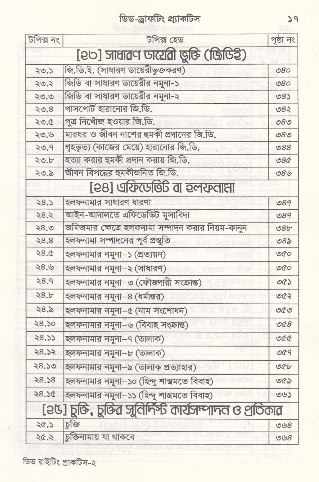 ডিড রাইটিং প্র্যাকটিস
