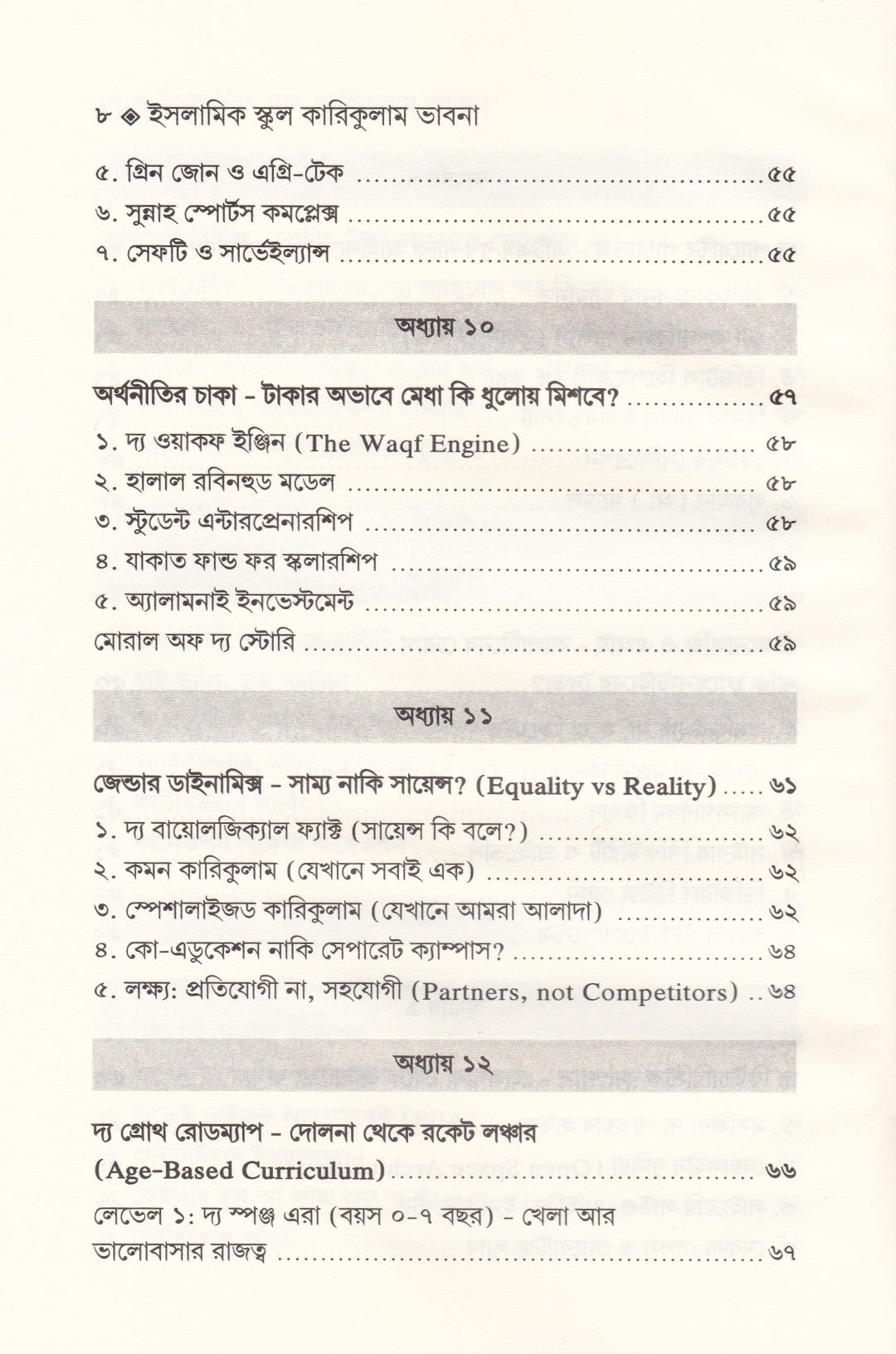 ইসলামিক স্কুল কারিকুলাম ভাবনা