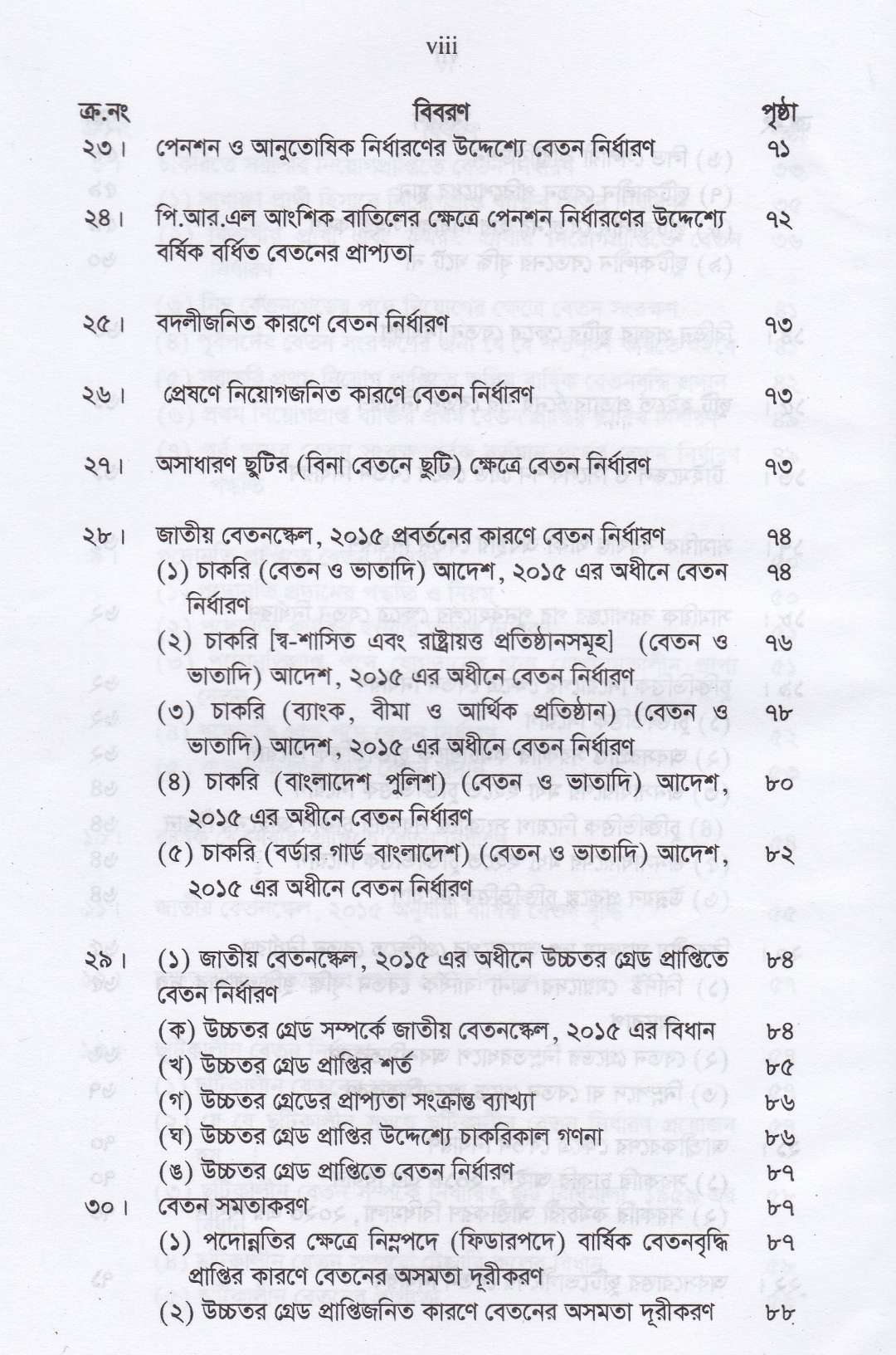 বেতন নির্ধারন ও আর্থিক বিধিবিধান