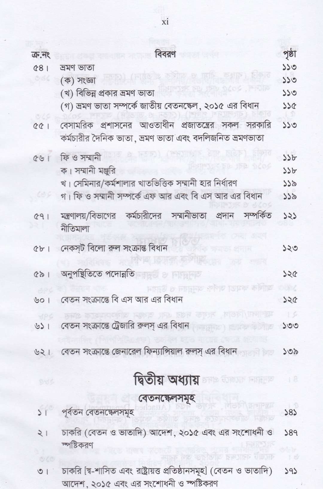 বেতন নির্ধারন ও আর্থিক বিধিবিধান