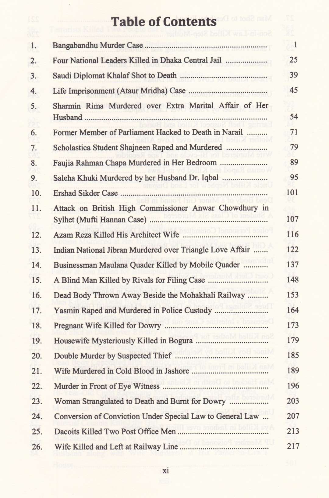 An Overview Of 100 SENSATIONAL MURDER CASES OF BANGLADESH