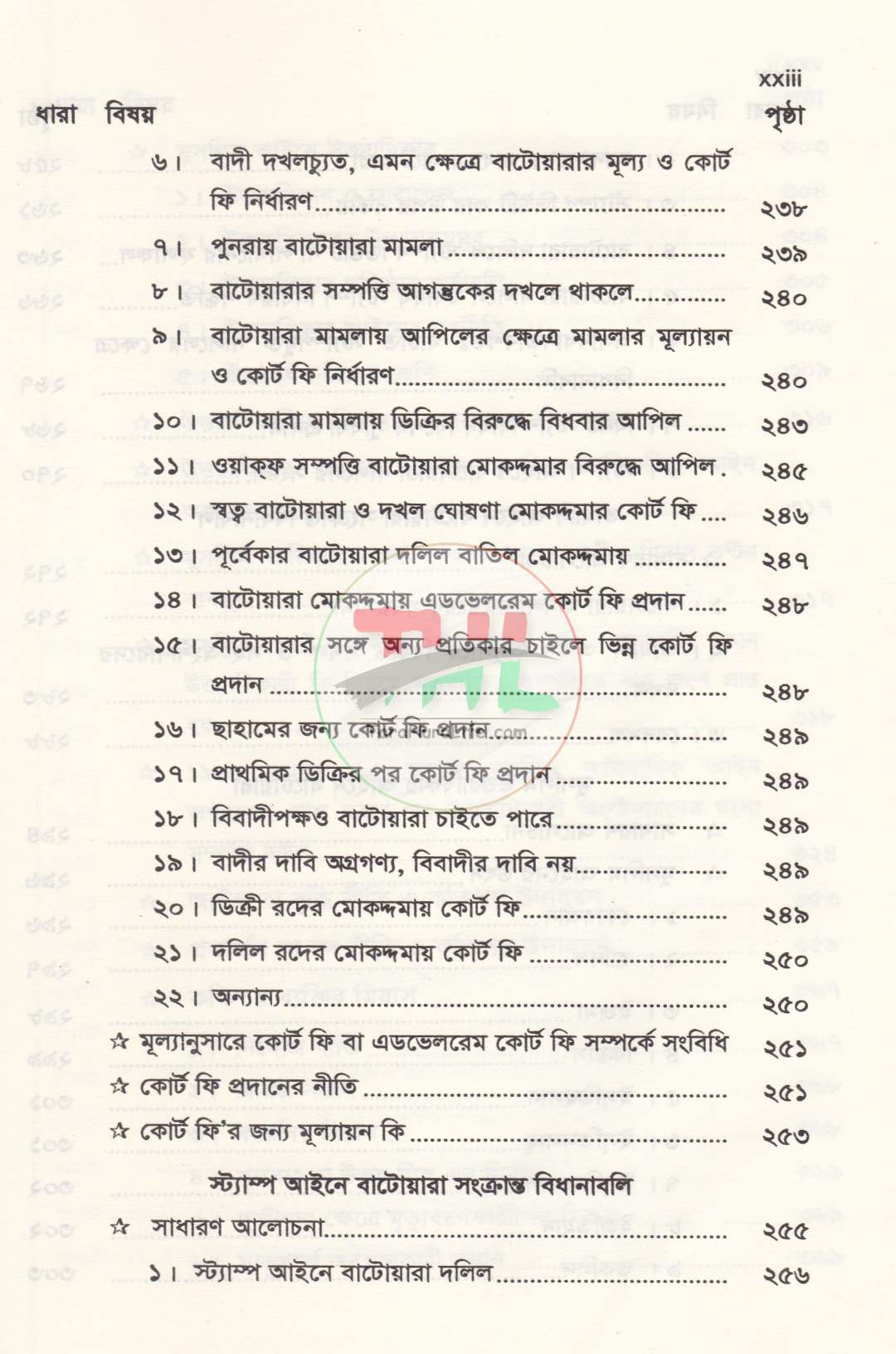 বাটোয়ারা বিষয়ক আইনগ্রন্থ