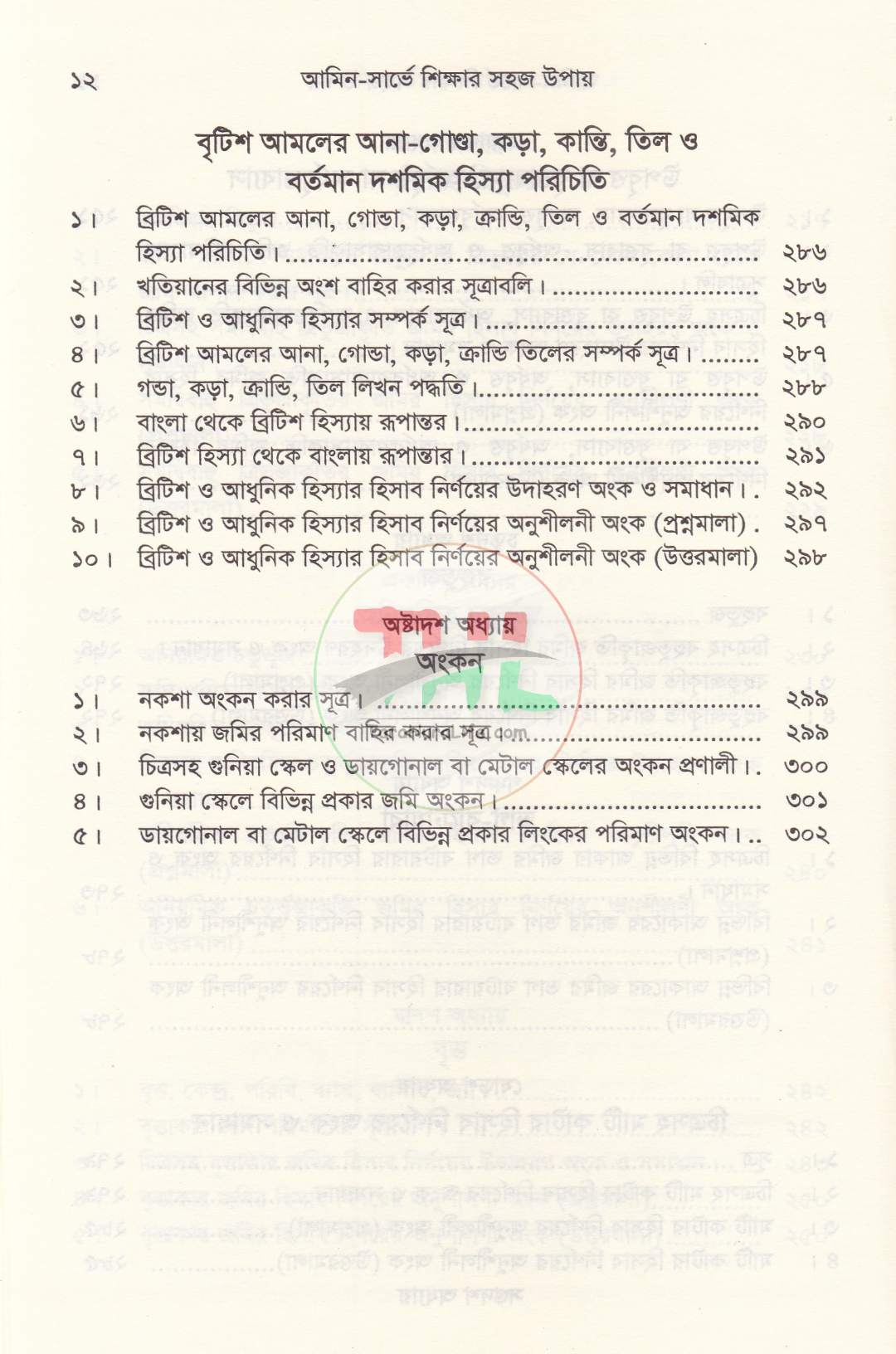 আমিন-সার্ভে শিক্ষার সহজ উপায়