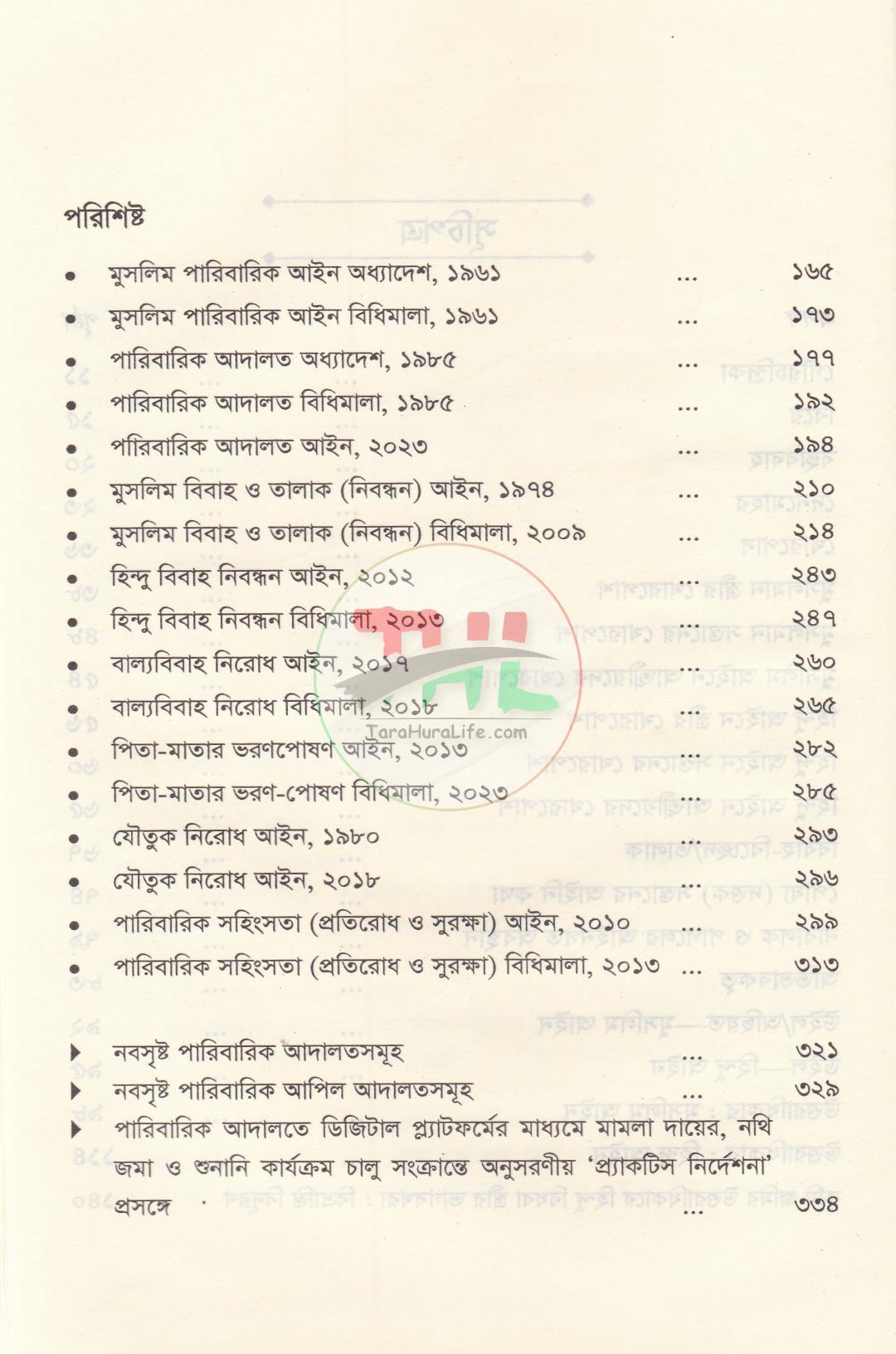 পারিবারিক বিষয়াদির আইন প্রসঙ্গ ও বৈবাহিক আইন পরিচিতি প্যাকেজ