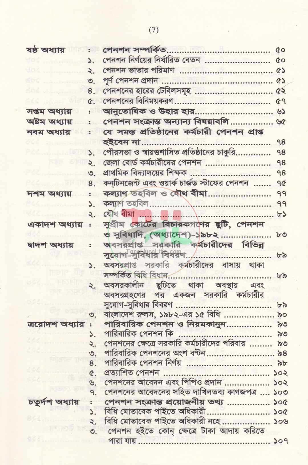 পেনশন বিধিমালা