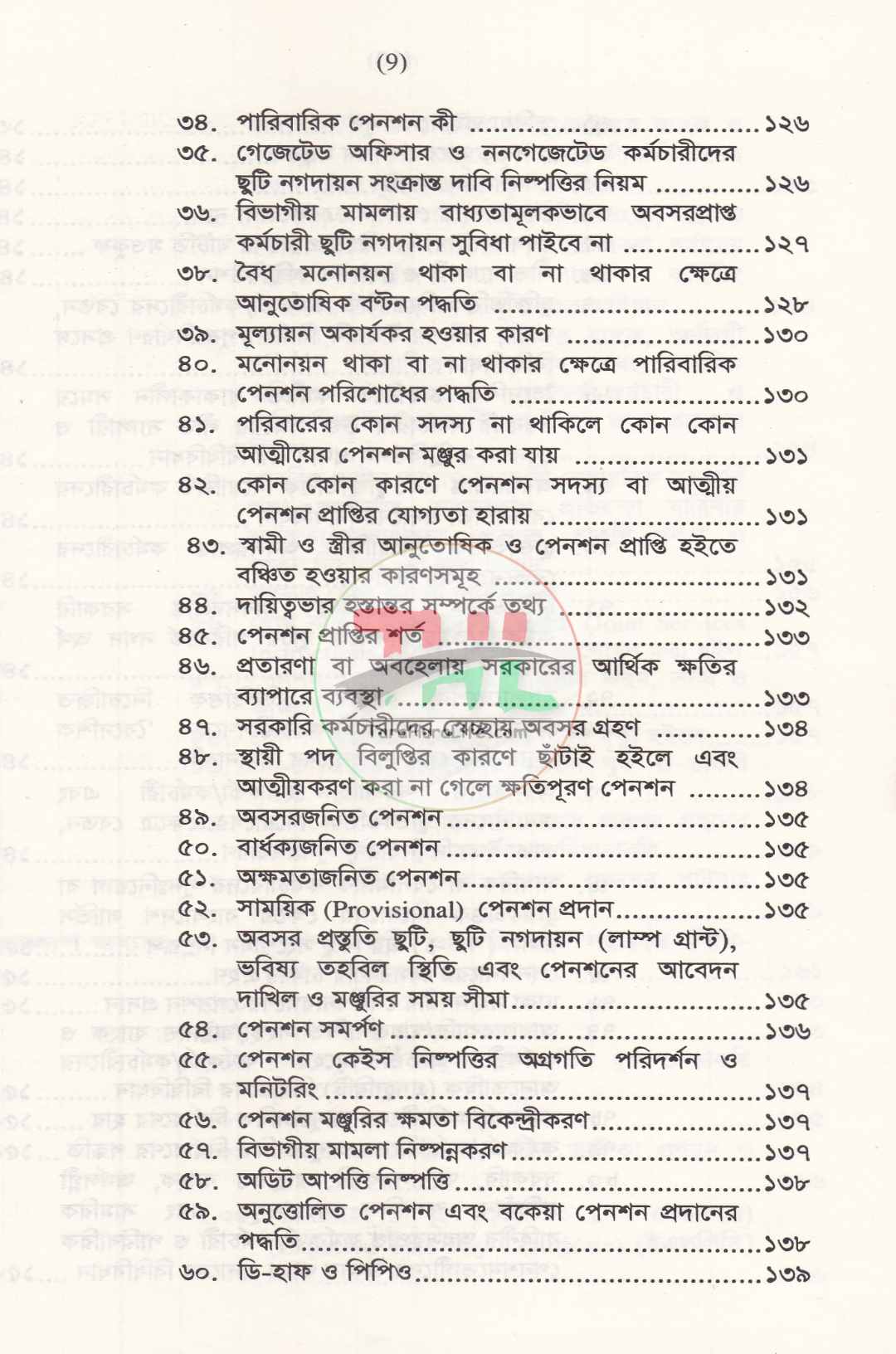 পেনশন বিধিমালা