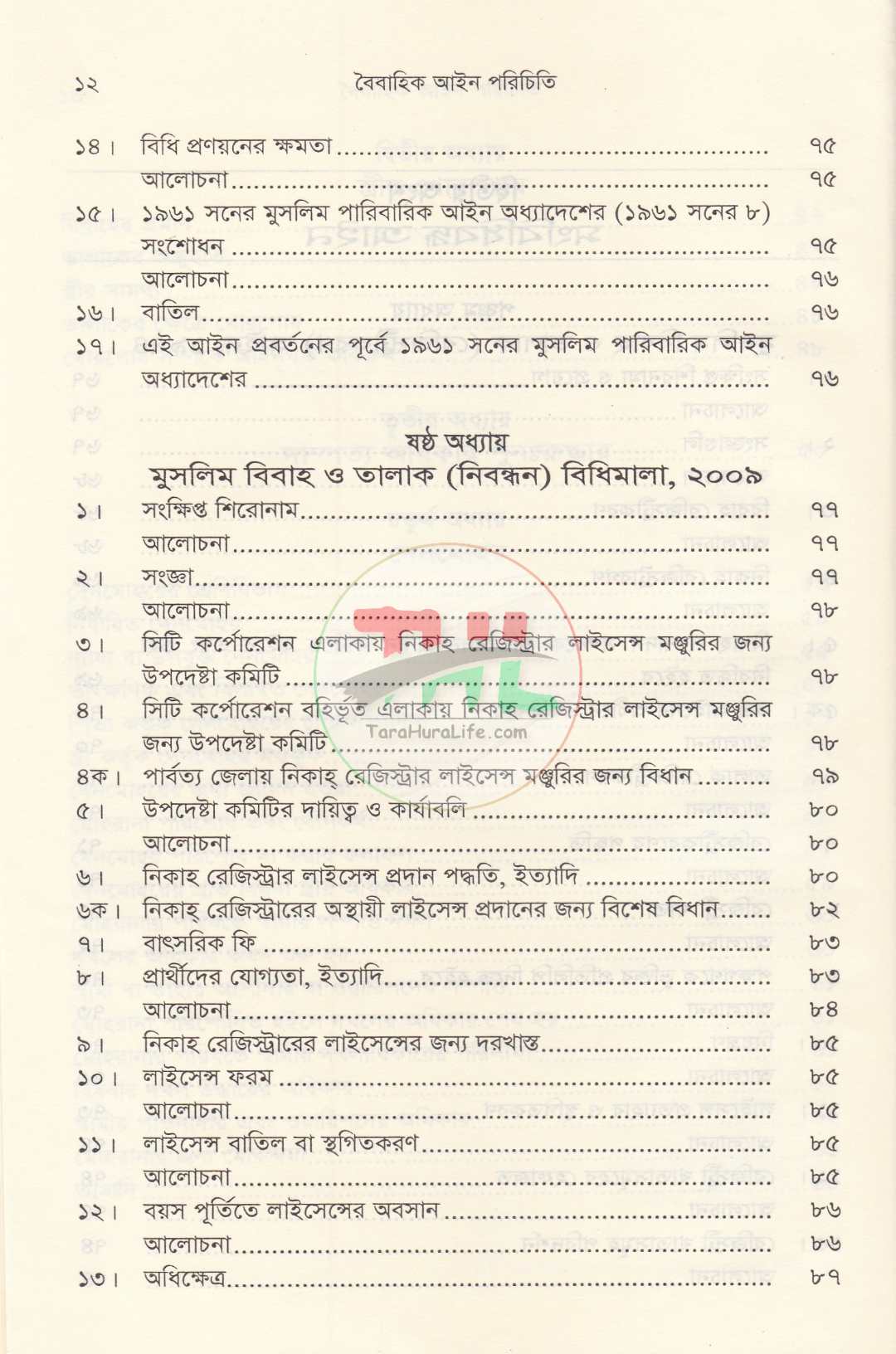 পারিবারিক বিষয়াদির আইন প্রসঙ্গ ও বৈবাহিক আইন পরিচিতি প্যাকেজ