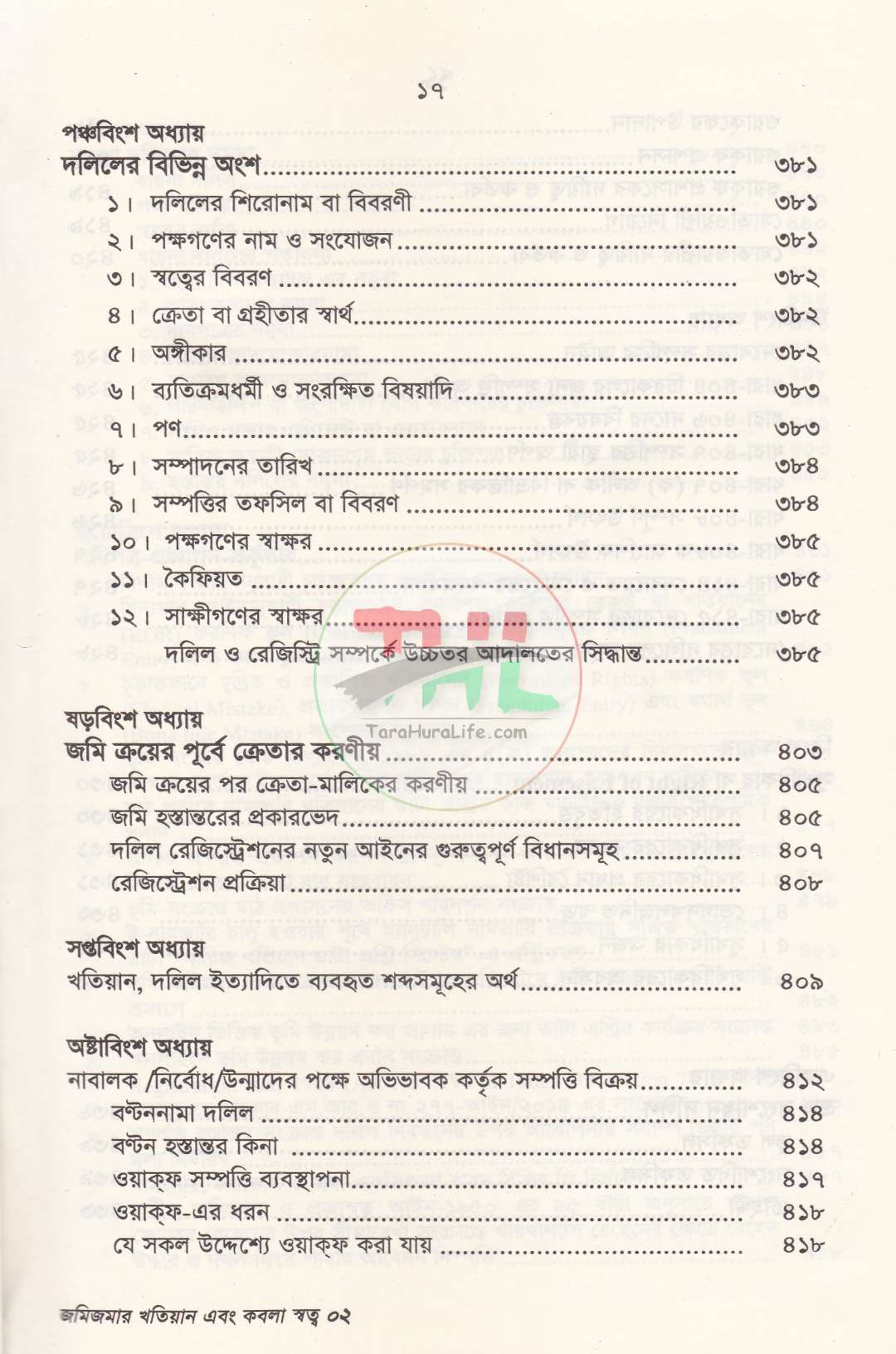 জমিজমার খতিয়ান এবং কবলা স্বত্ত্ব