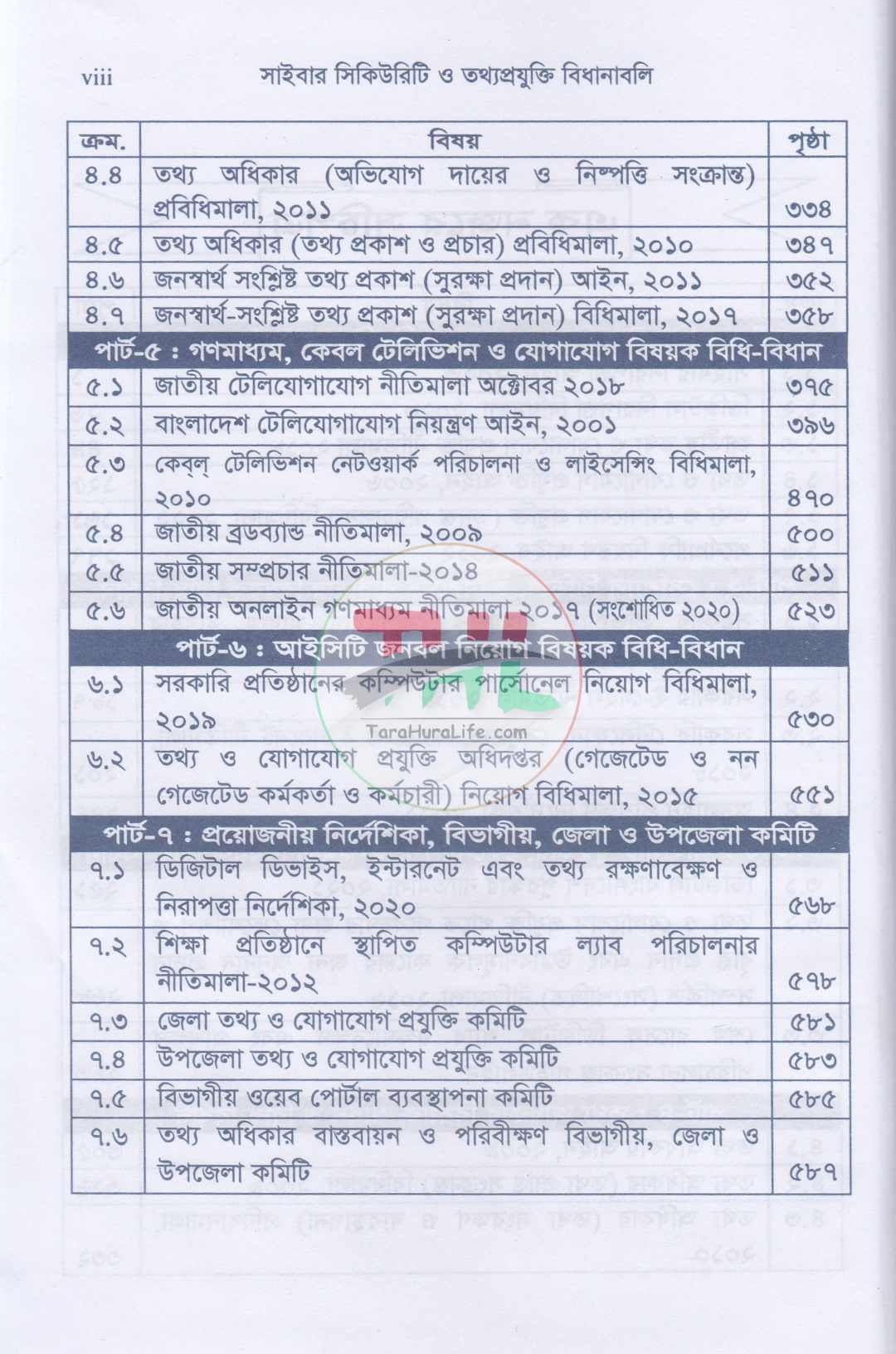 সাইবার সিকিউরিটি ও তথ্যপ্রযুক্তি বিধানাবলি