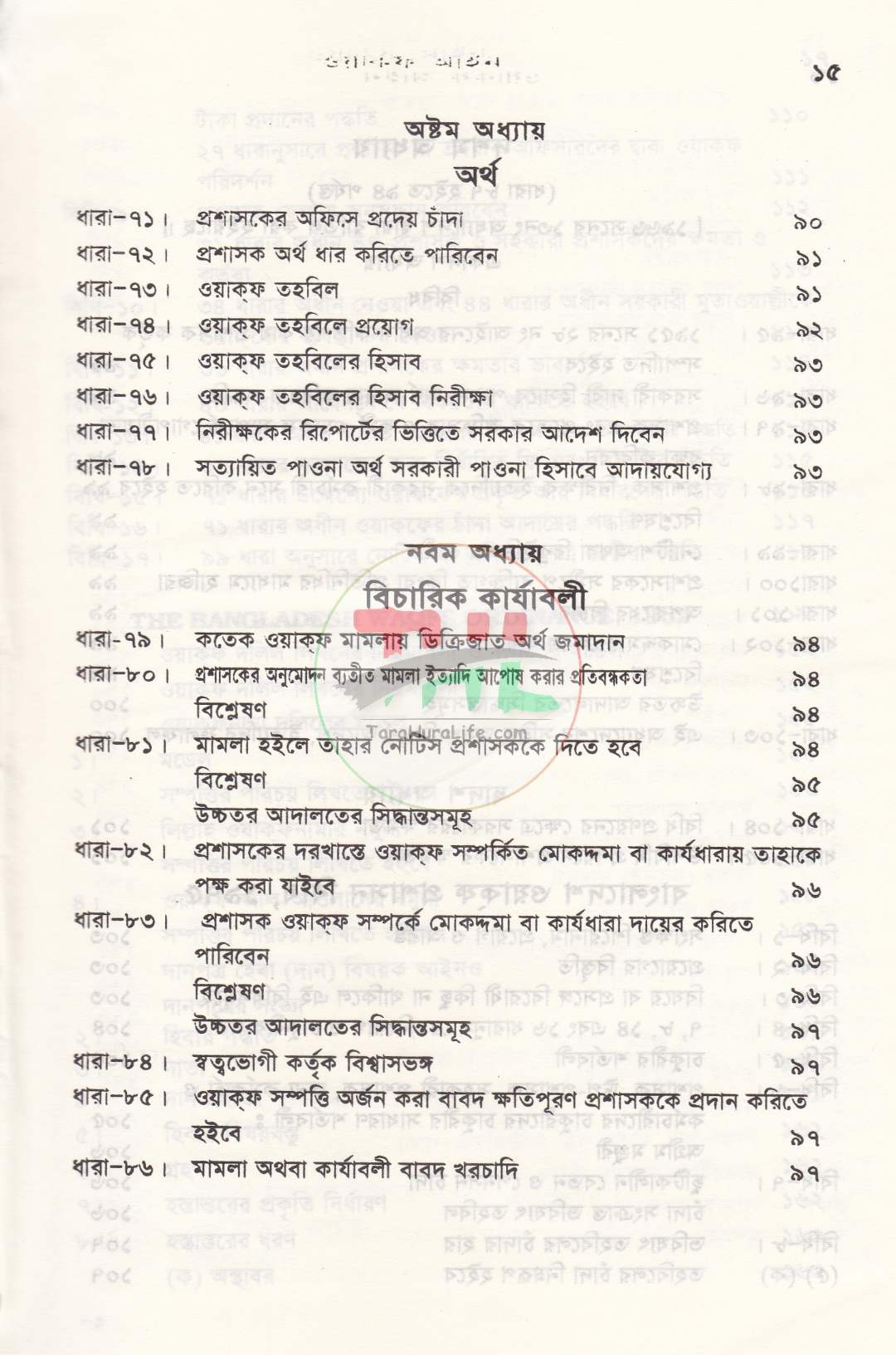 সর্বশেষ রুলিং সহ ওয়াক্ফ বিষয়ক আইন