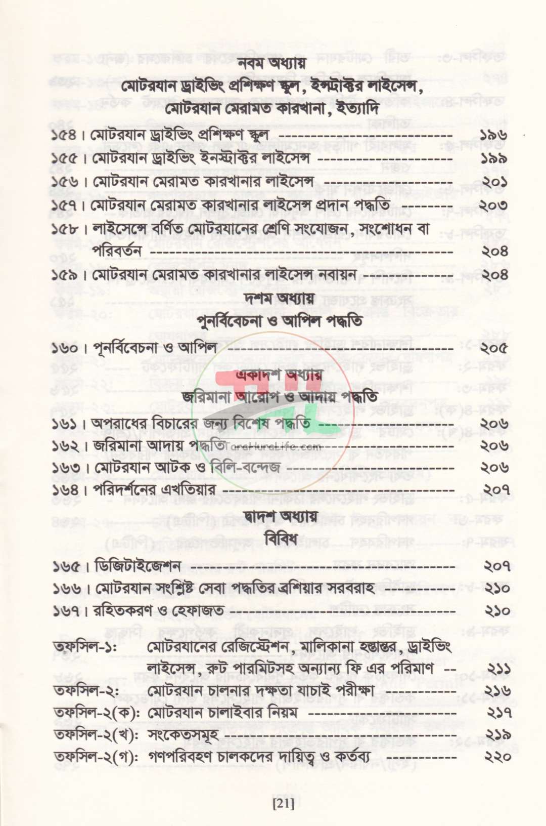 সড়ক পরিবহন আইন ও বিধিমালা