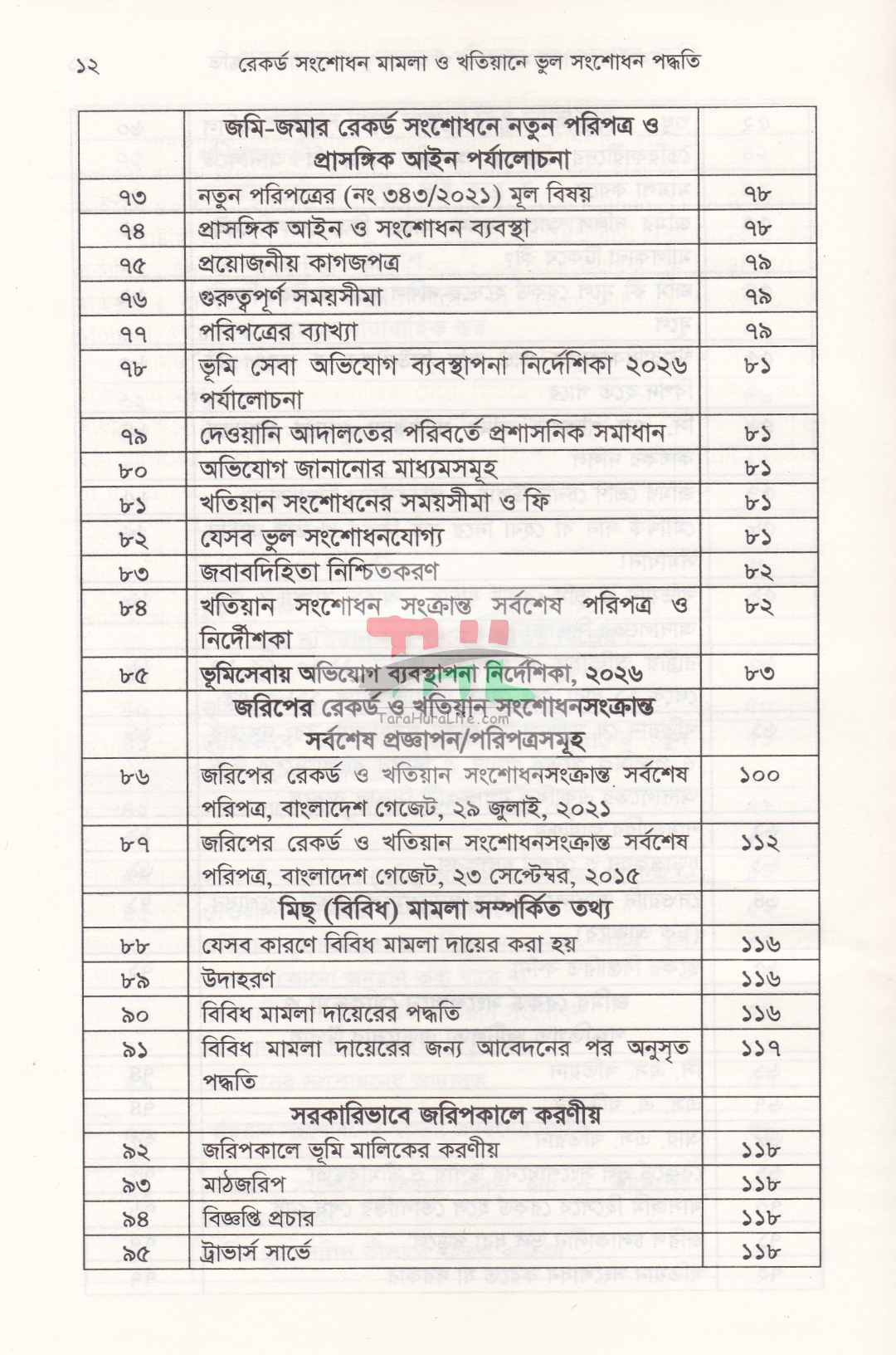 রেকর্ড সংশোধনী মামলা ও খাতিয়ানে ভুল সংশোধন পদ্ধতি তৎসহ