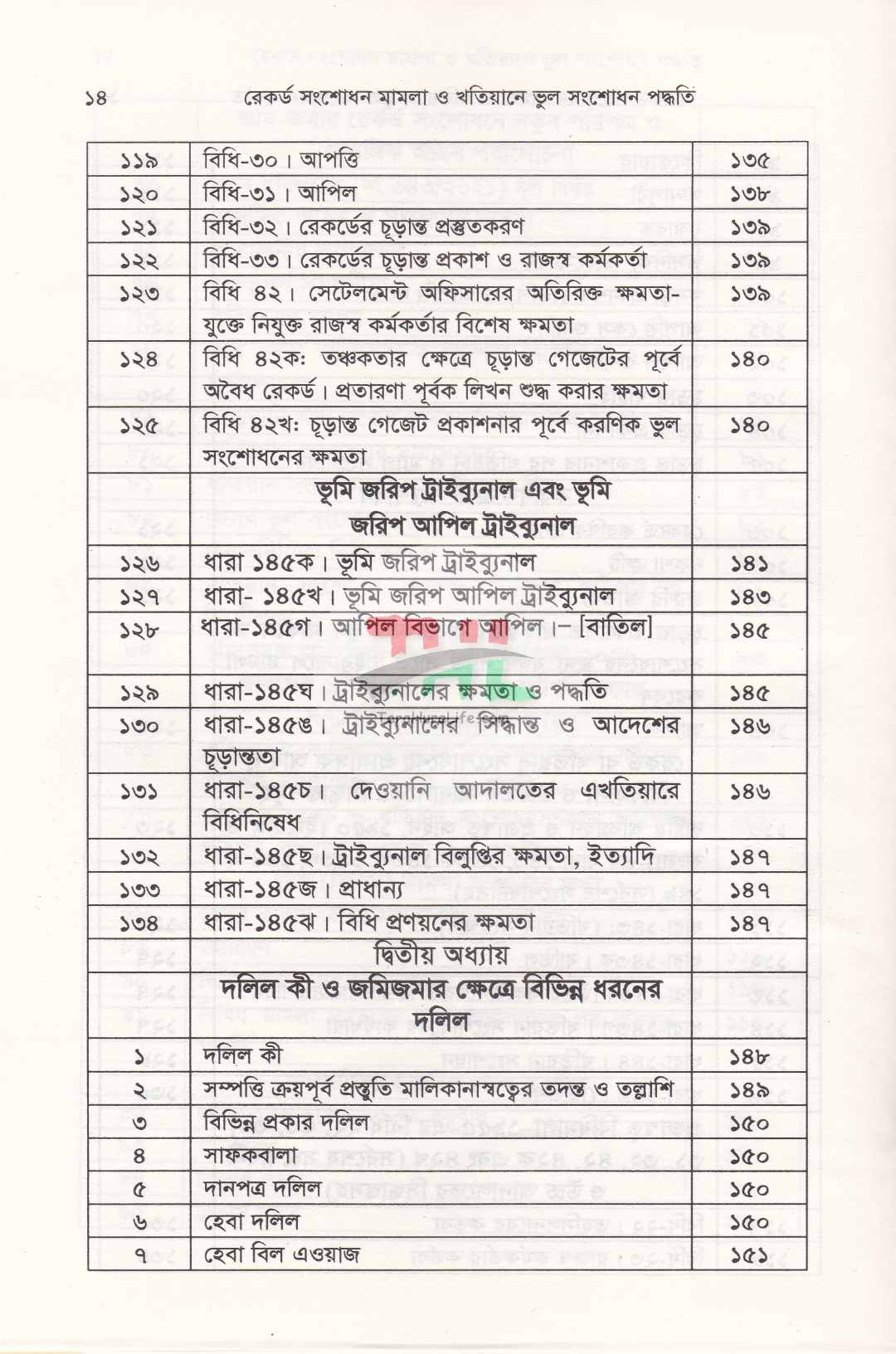 রেকর্ড সংশোধনী মামলা ও খাতিয়ানে ভুল সংশোধন পদ্ধতি তৎসহ