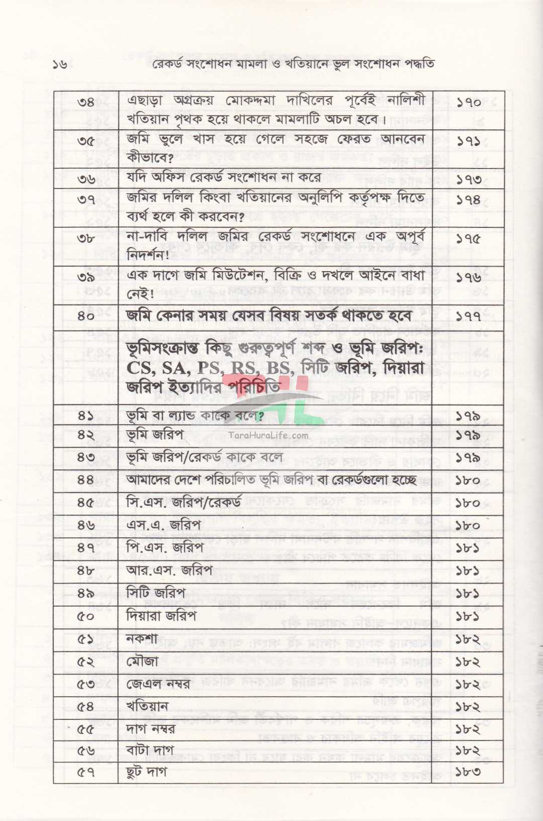 রেকর্ড সংশোধনী মামলা ও খাতিয়ানে ভুল সংশোধন পদ্ধতি তৎসহ