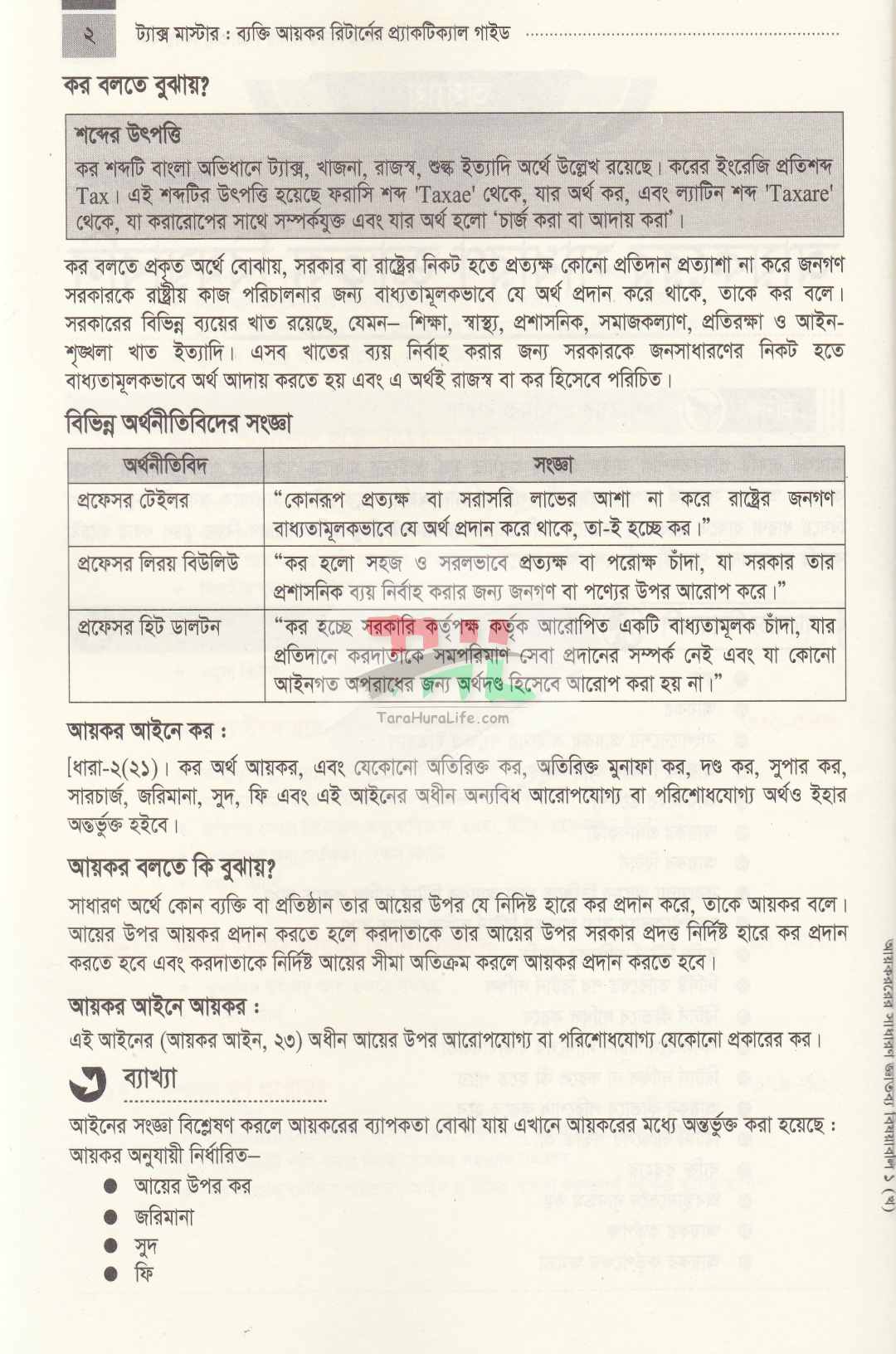 ট্যাক্স মাস্টার-ব্যাক্তি আয়কর রিটার্নের প্র্যাকটিকাল গাইড